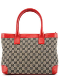 Beige Red GG Tote Bag
