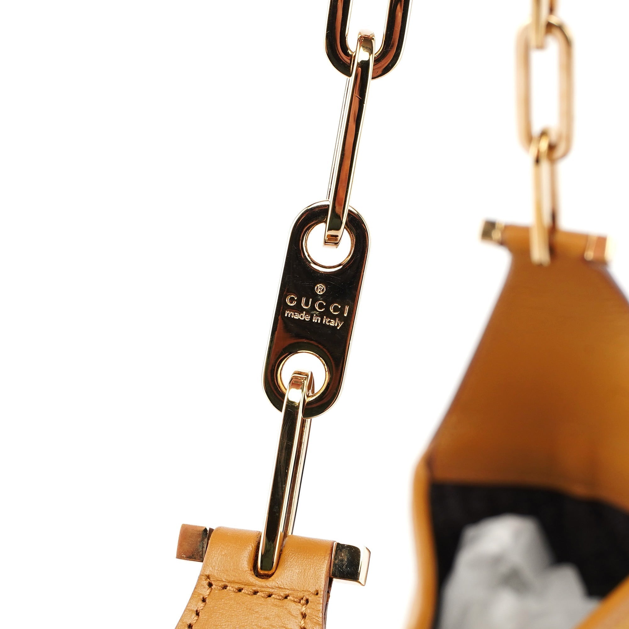 Beige Suede Jackie Chain Bag