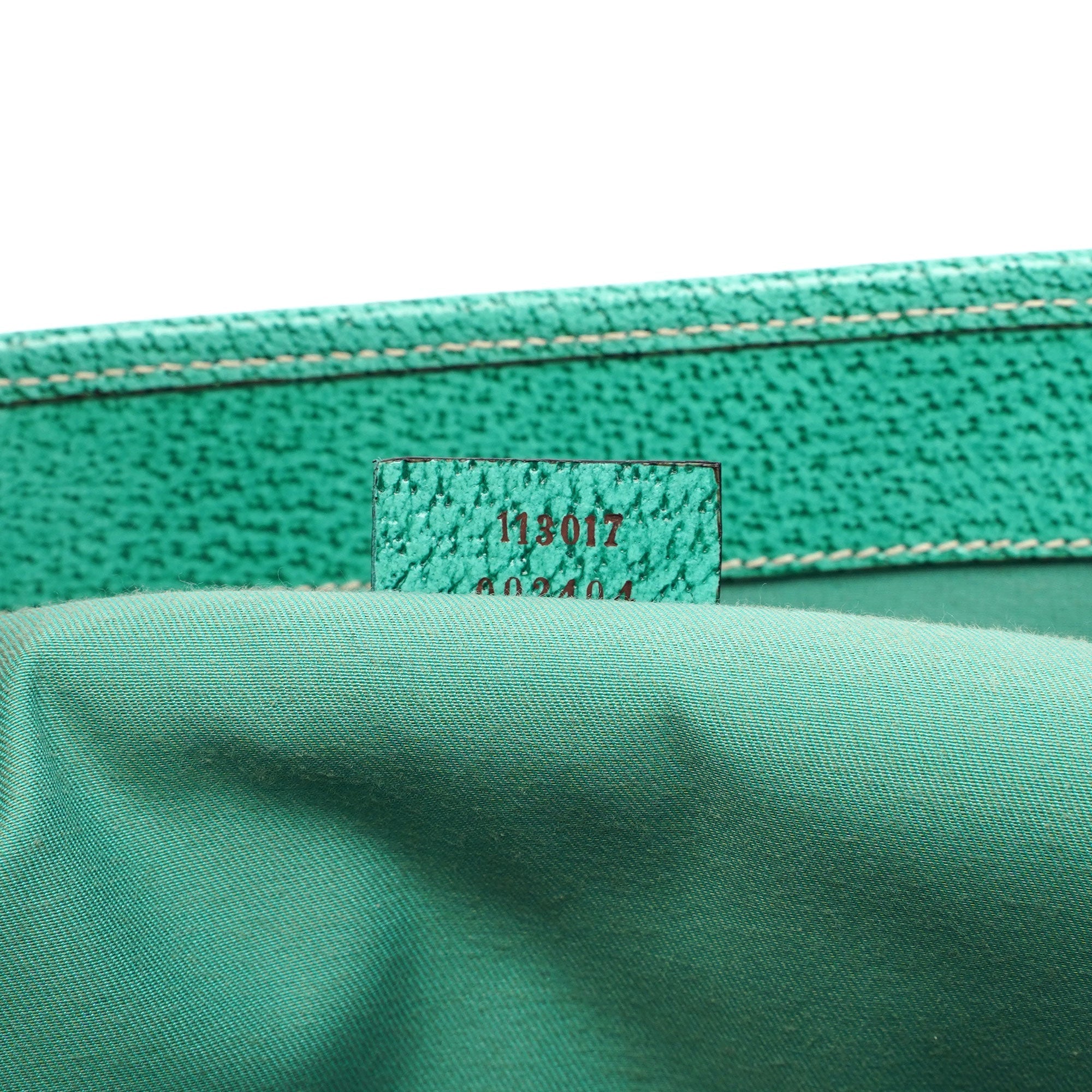Beige Turquoise GG Tote Bag