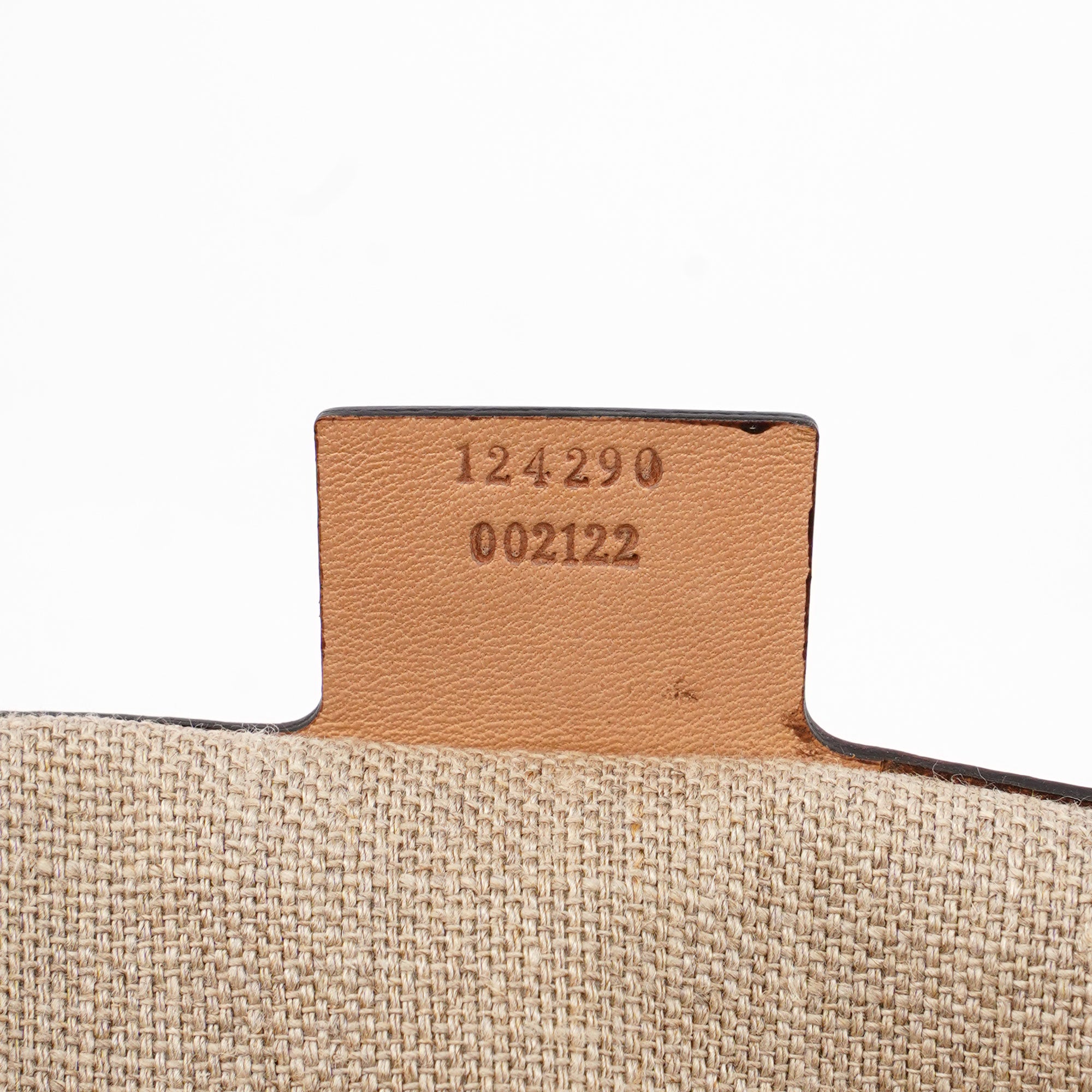 Beige Woven Leather Bamboo Top Handle Bag