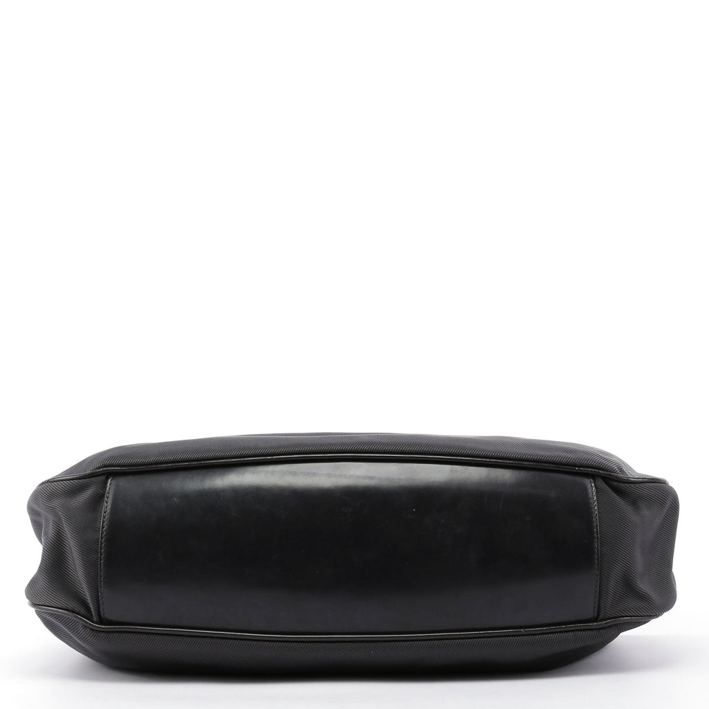 Black Bamboo Shoulder Bag 2Way