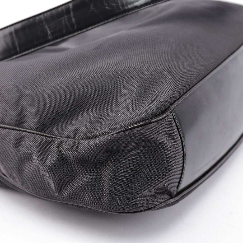 Black Bamboo Shoulder Bag 2Way