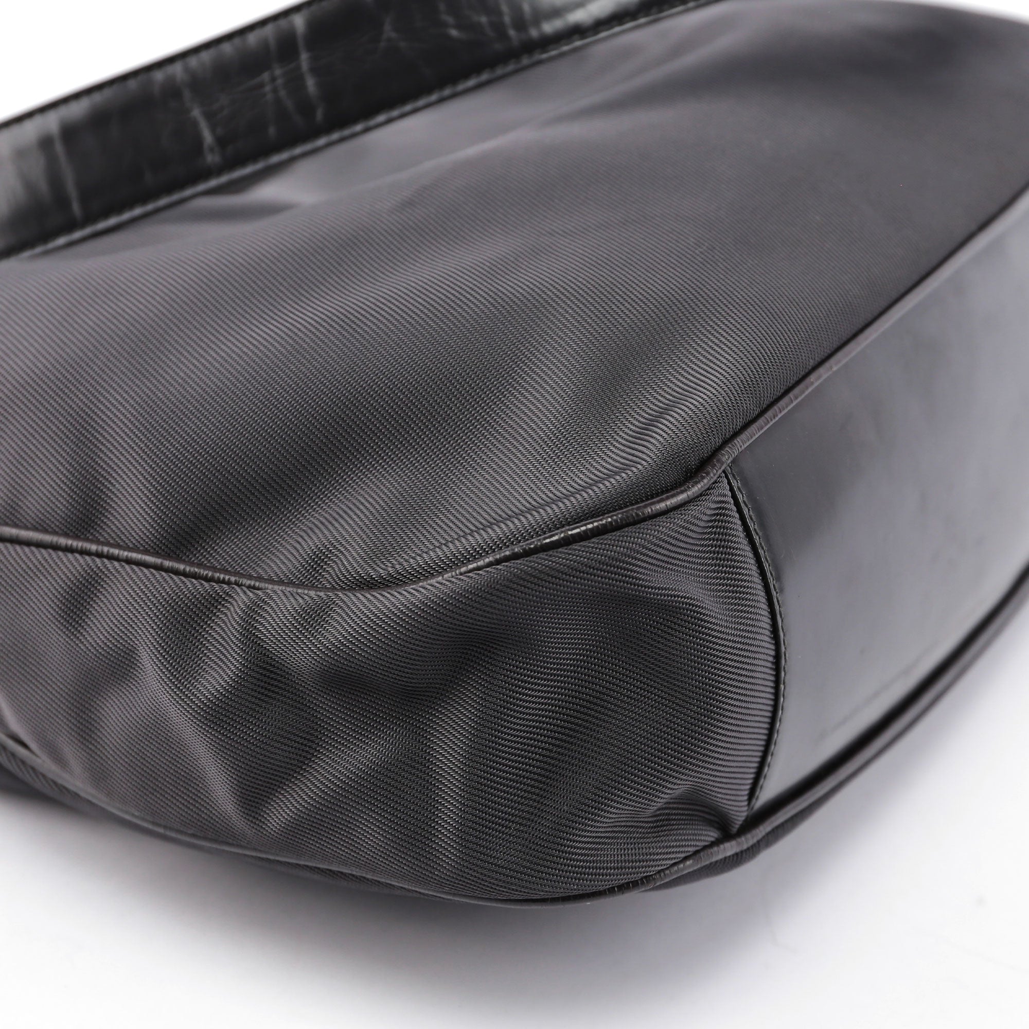Black Bamboo Shoulder Bag 2Way