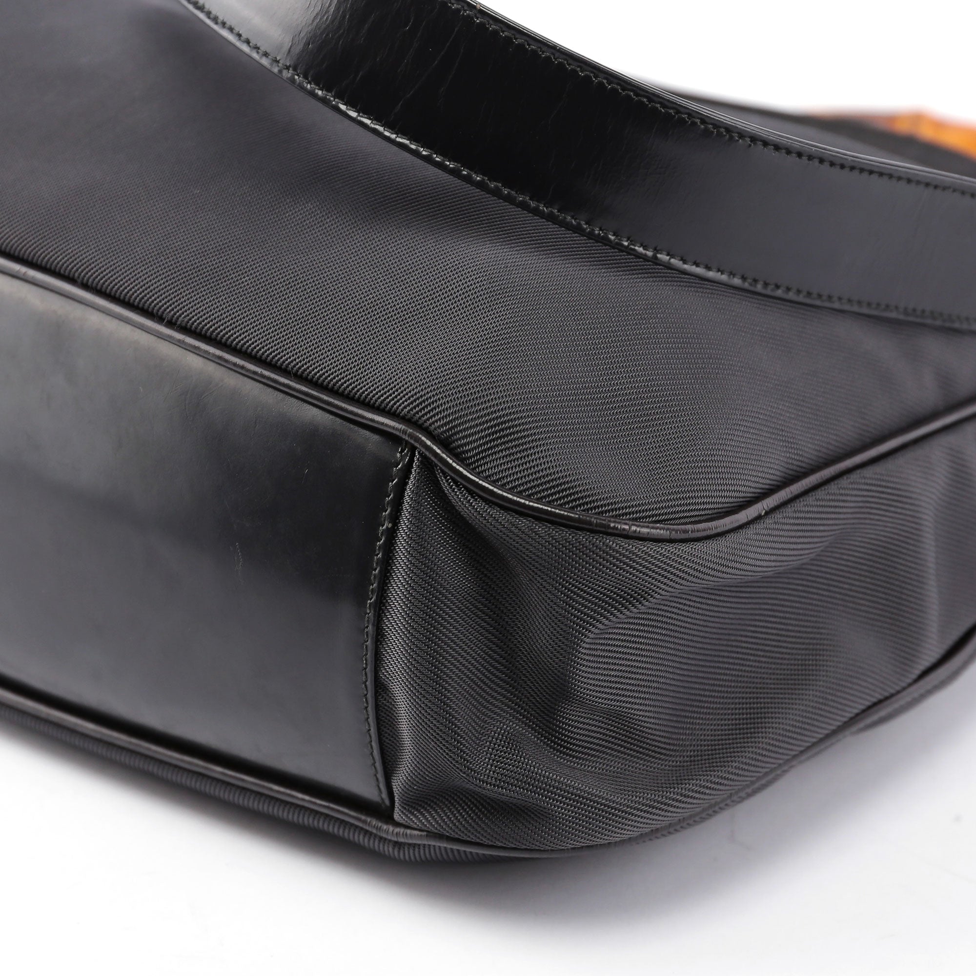 Black Bamboo Shoulder Bag 2Way