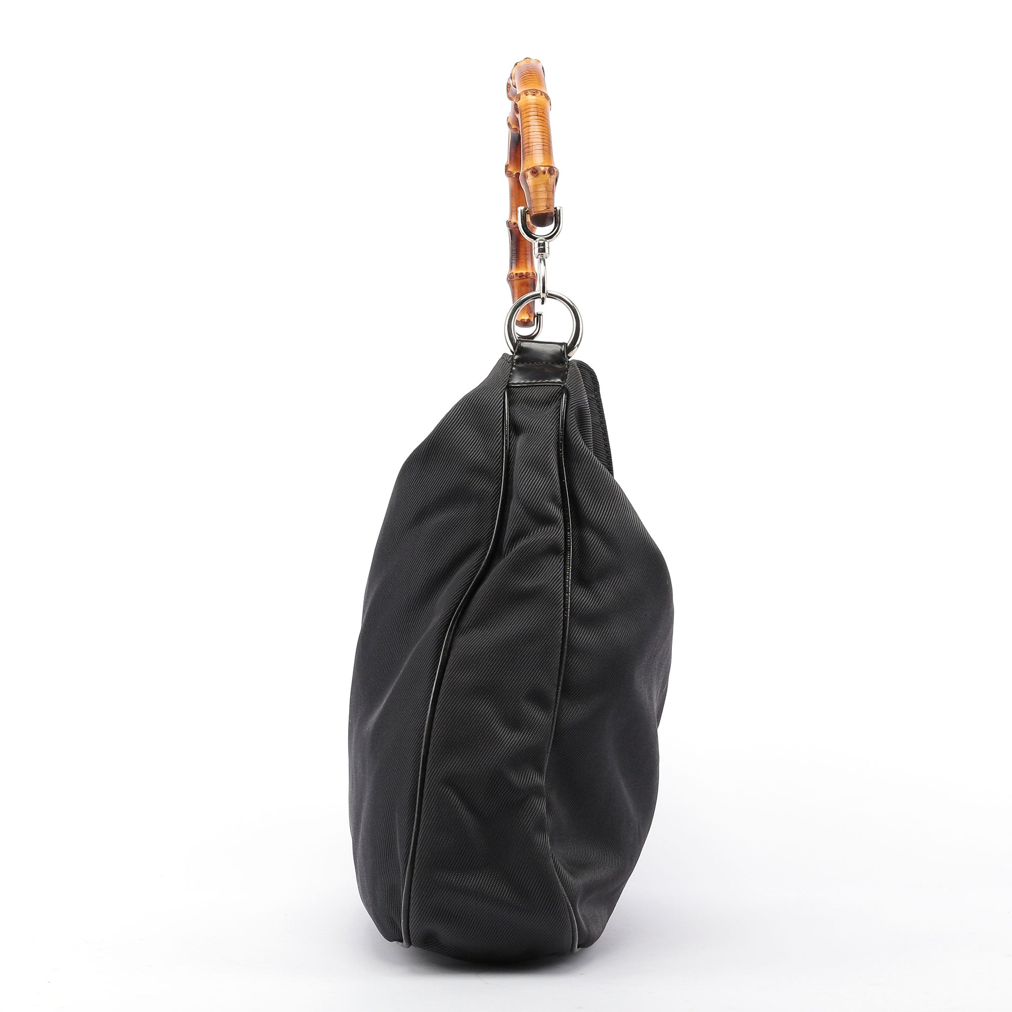 Black Bamboo Shoulder Bag 2Way