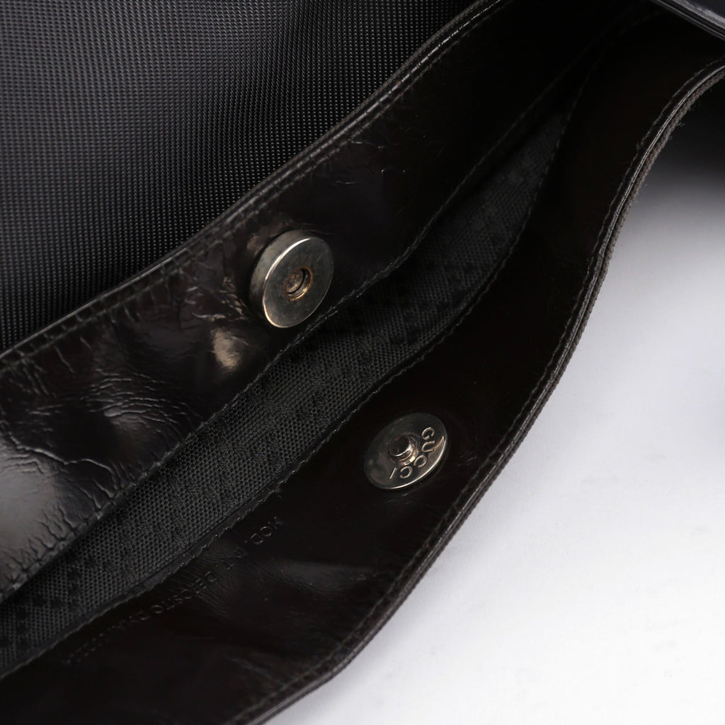 Black Bamboo Shoulder Bag 2Way