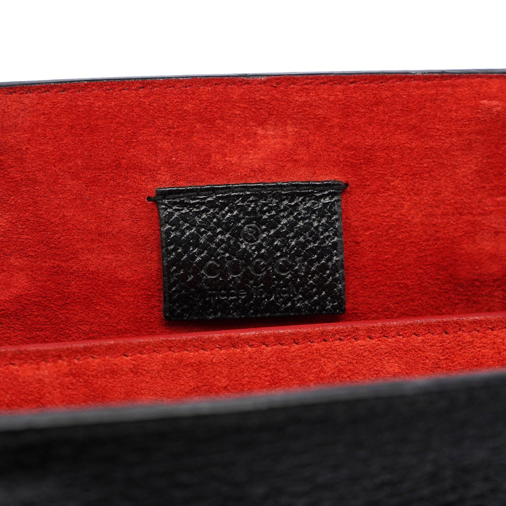 Black Bamboo Tote Red Int