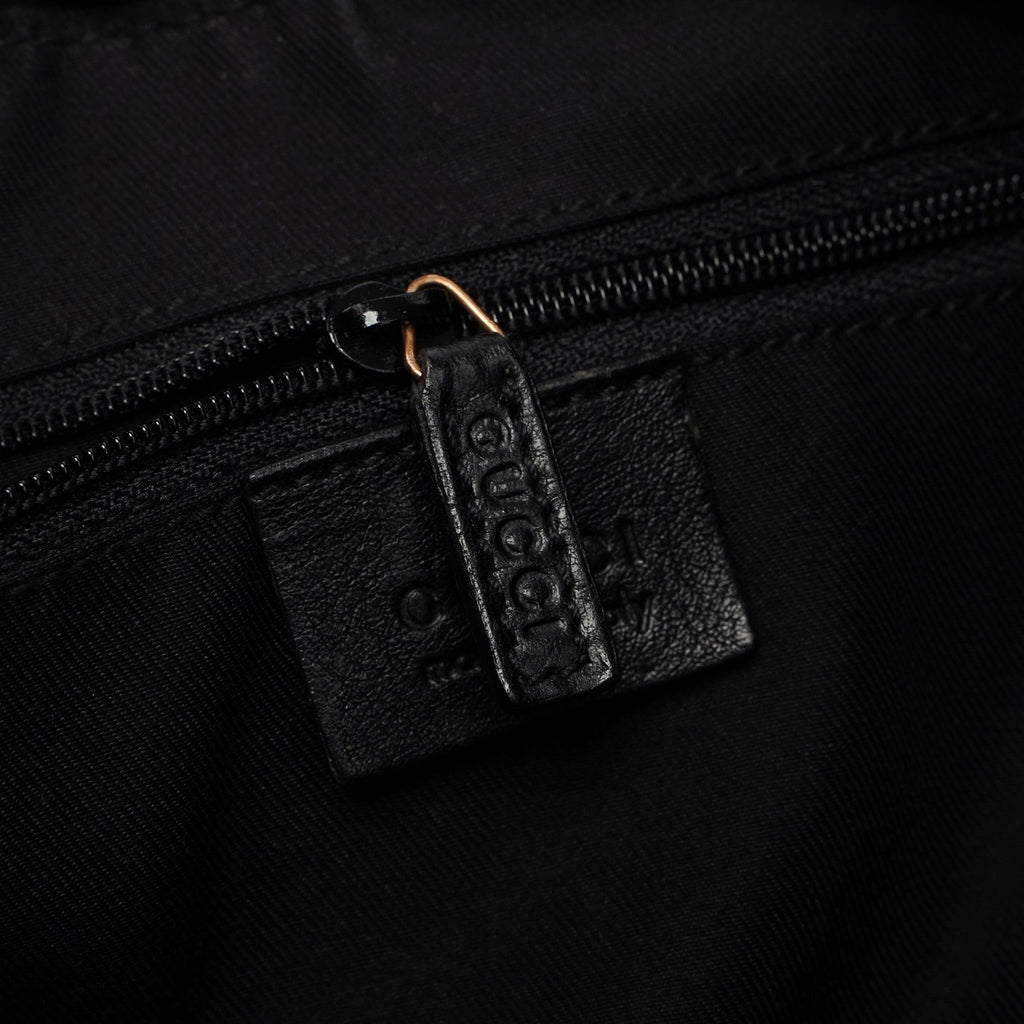 Black Buffalo Leather Hobo Shoulder Bag