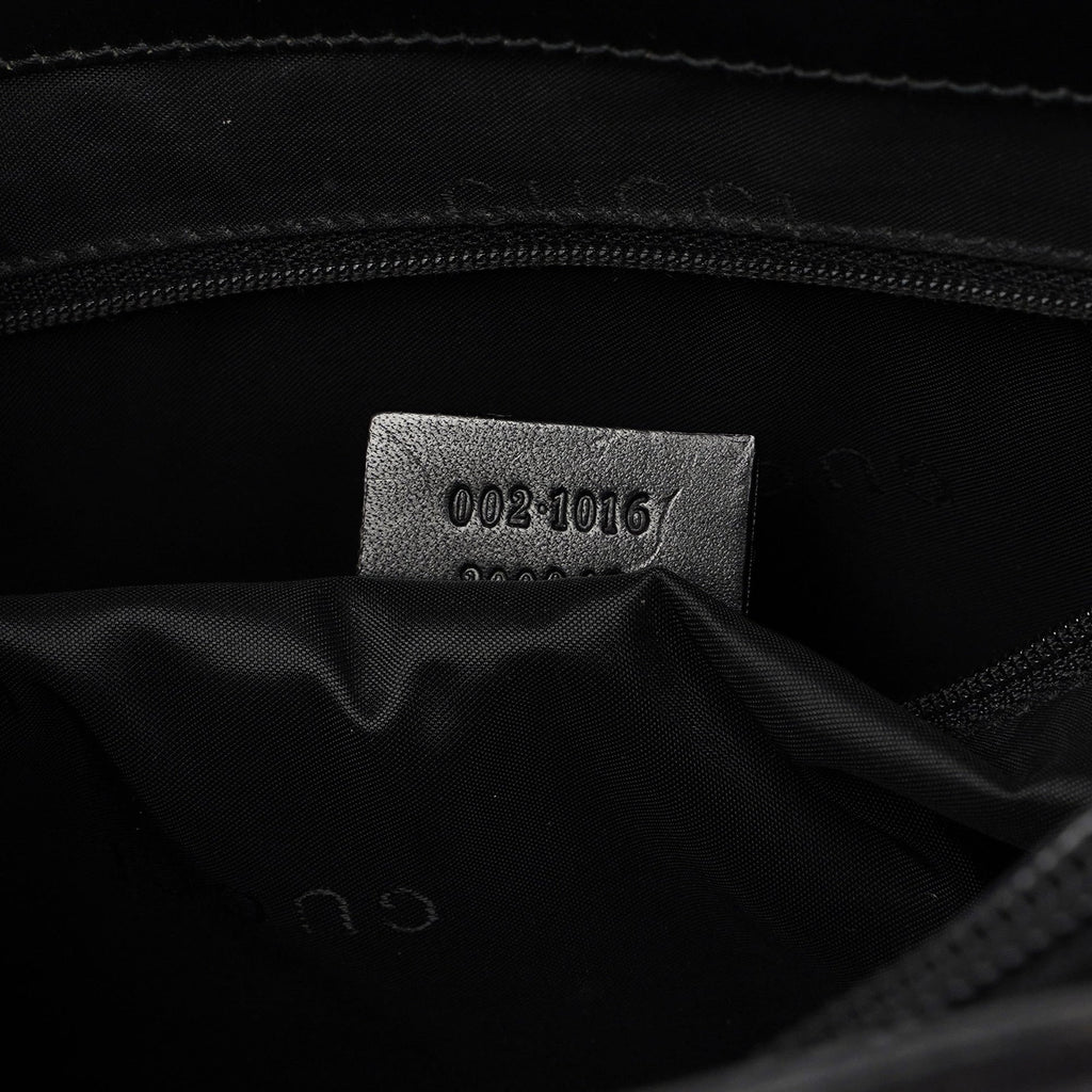 Black Calfskin Bamboo 2-Way Tote