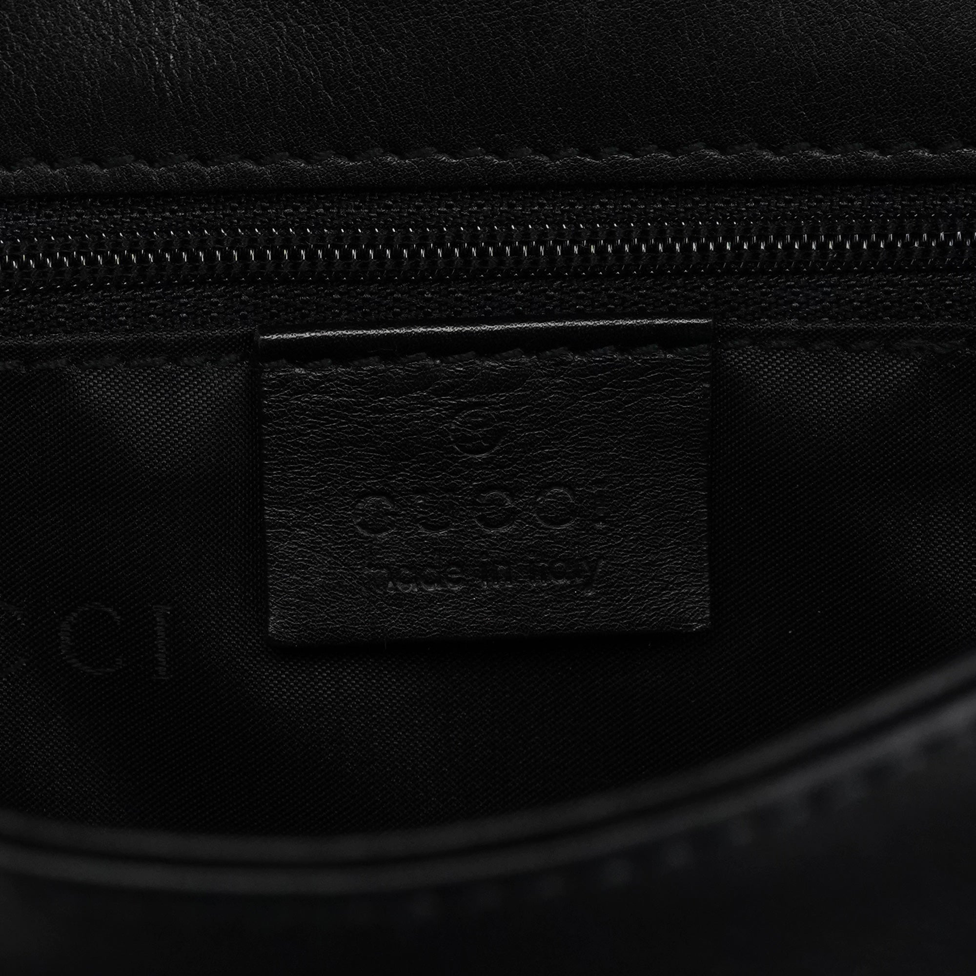 Black Calfskin Bamboo Flap Shoulder Bag