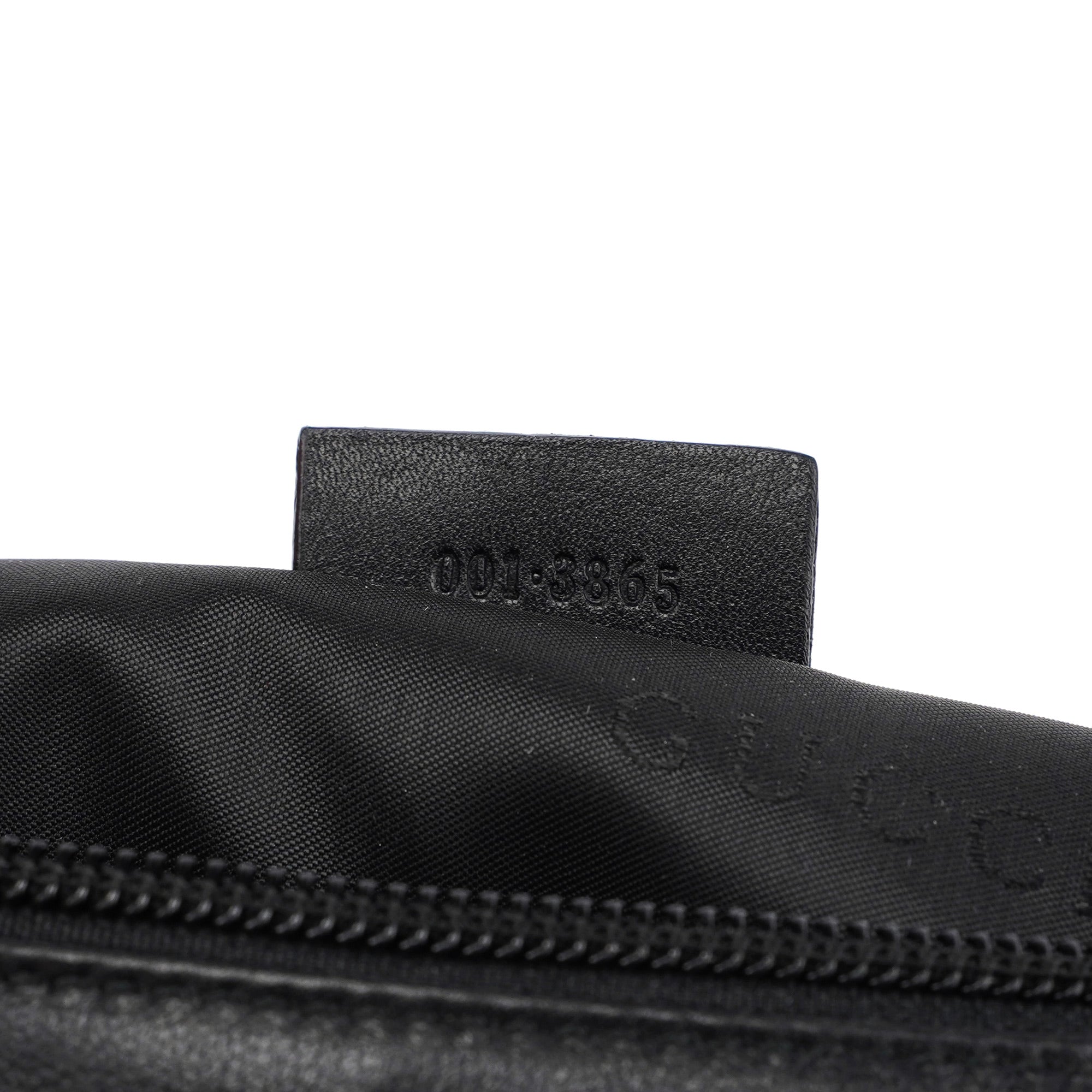 Black Calfskin Bamboo Shoulder Bag