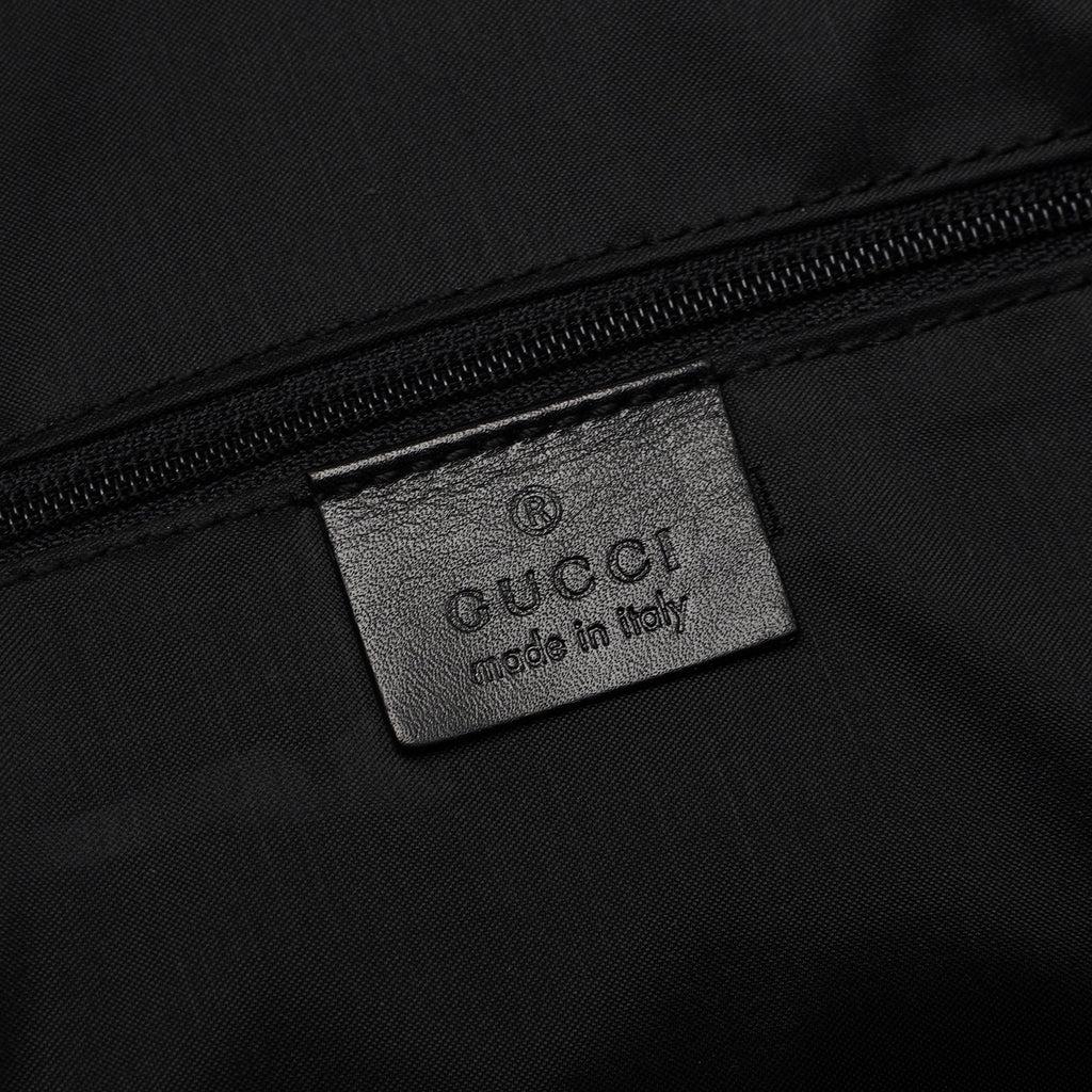 Black Calfskin Bamboo Shoulder Bag