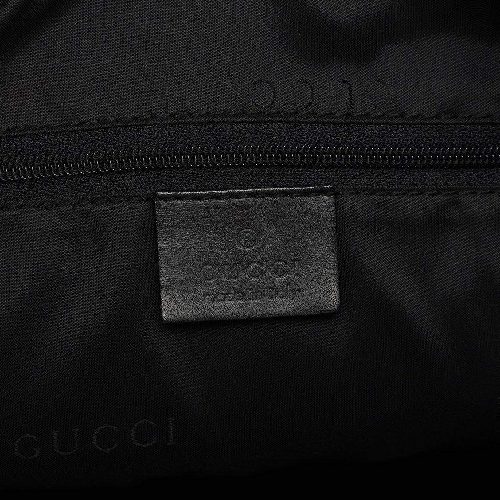 Black Calfskin Bamboo Shoulder Bag