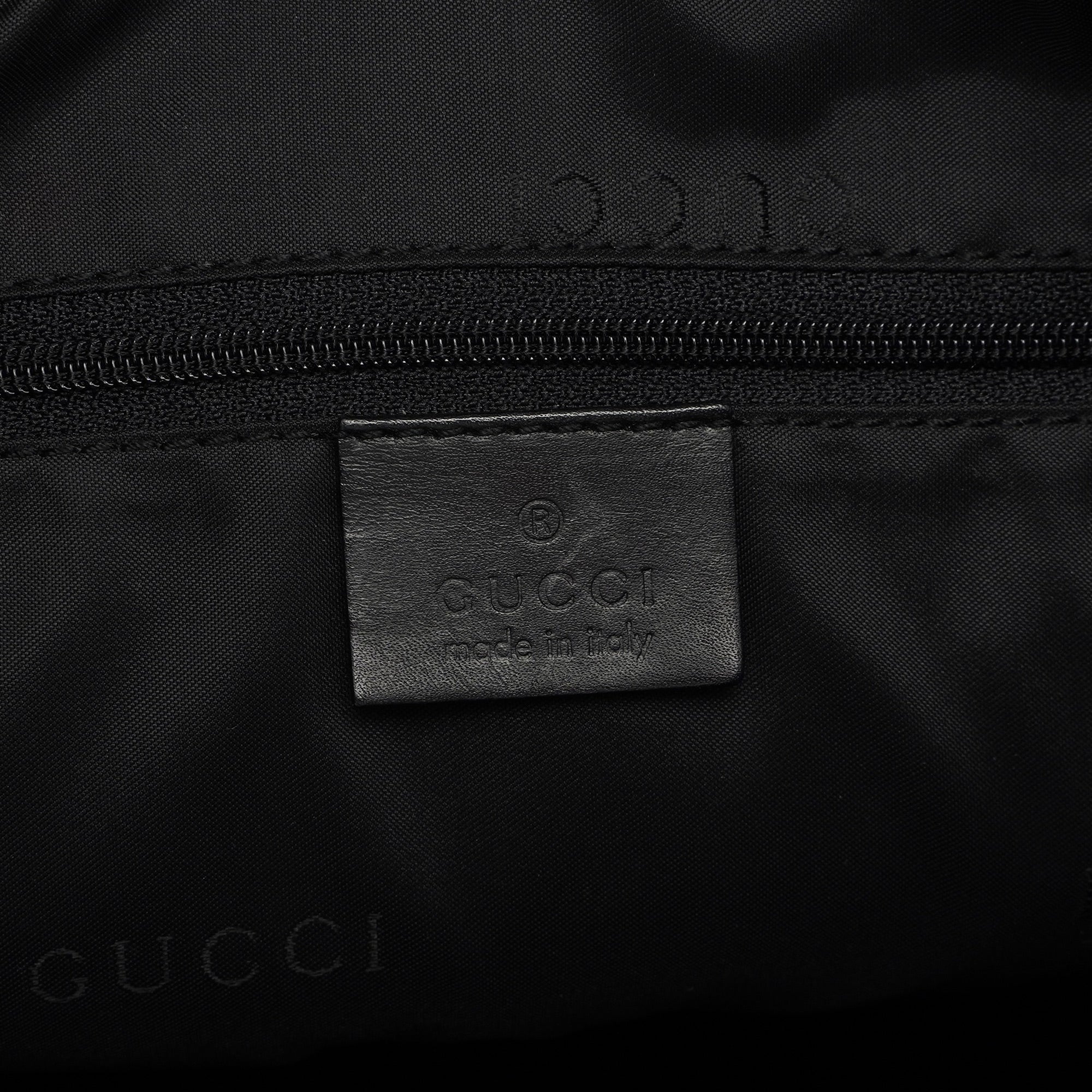 Black Calfskin Bamboo Shoulder Bag