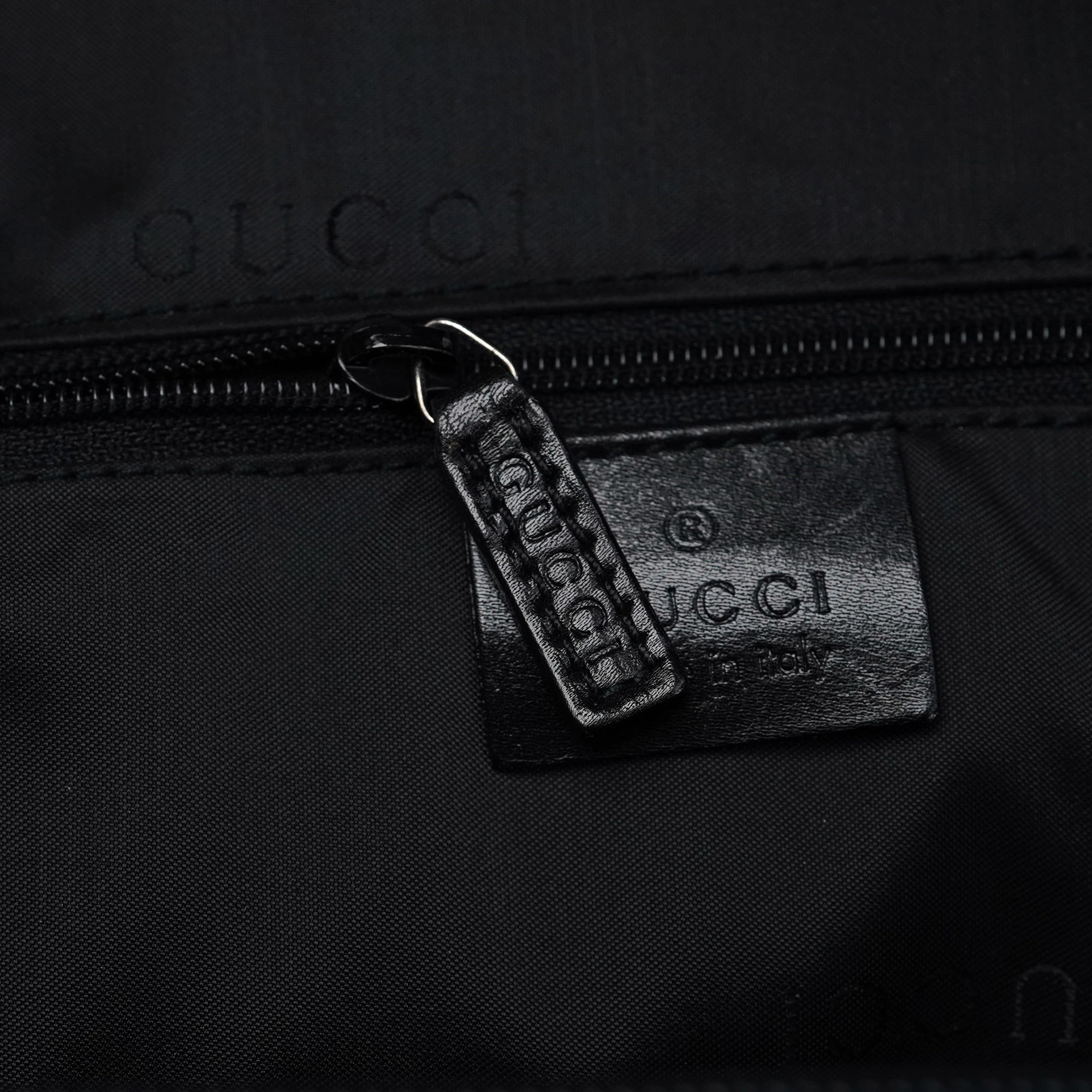 Black Calfskin Bamboo Shoulder Bag