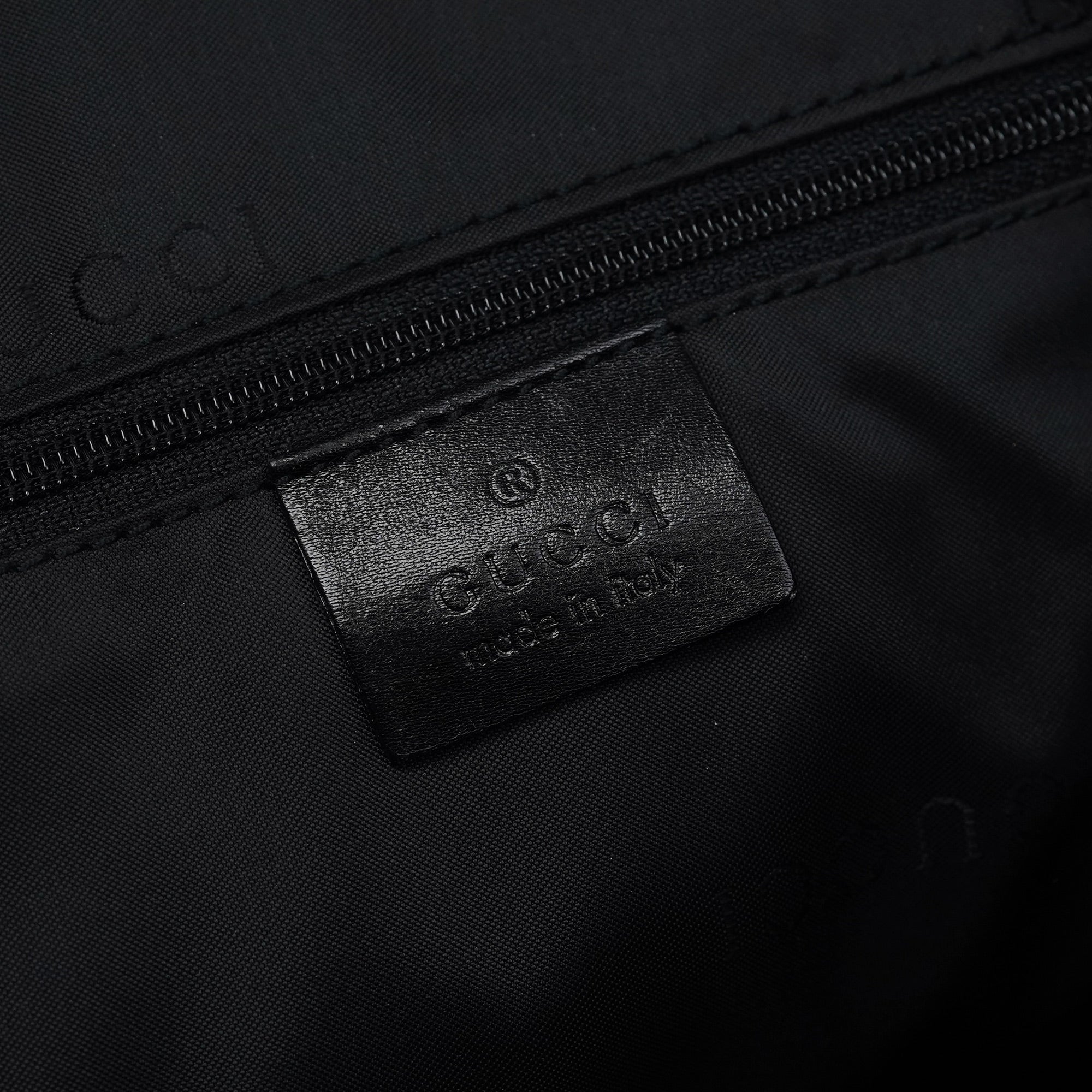 Black Calfskin Bamboo Shoulder Bag