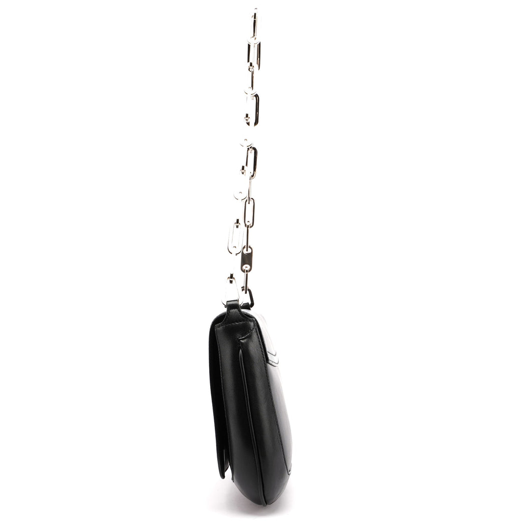Black Calfskin Chain Bag