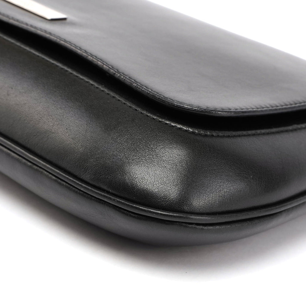 Black Calfskin Chain Bag