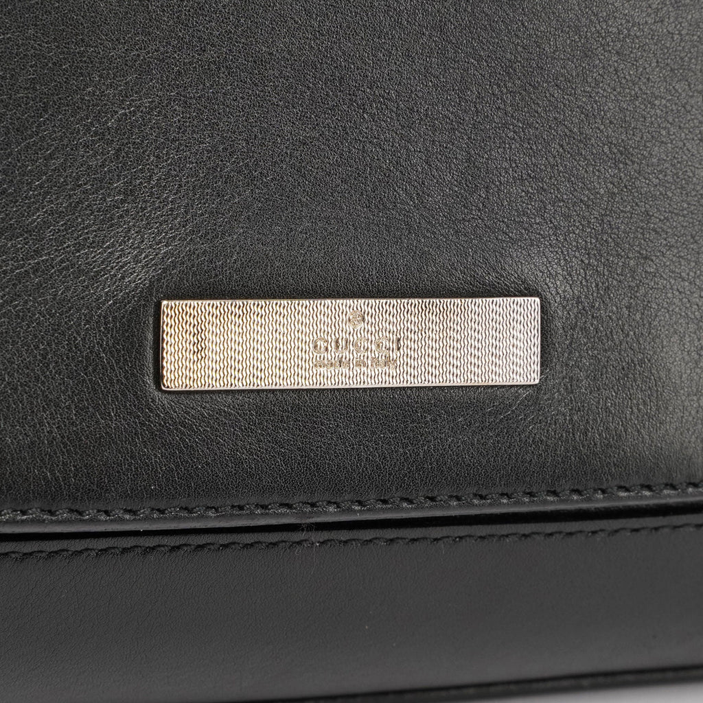 Black Calfskin Chain Bag