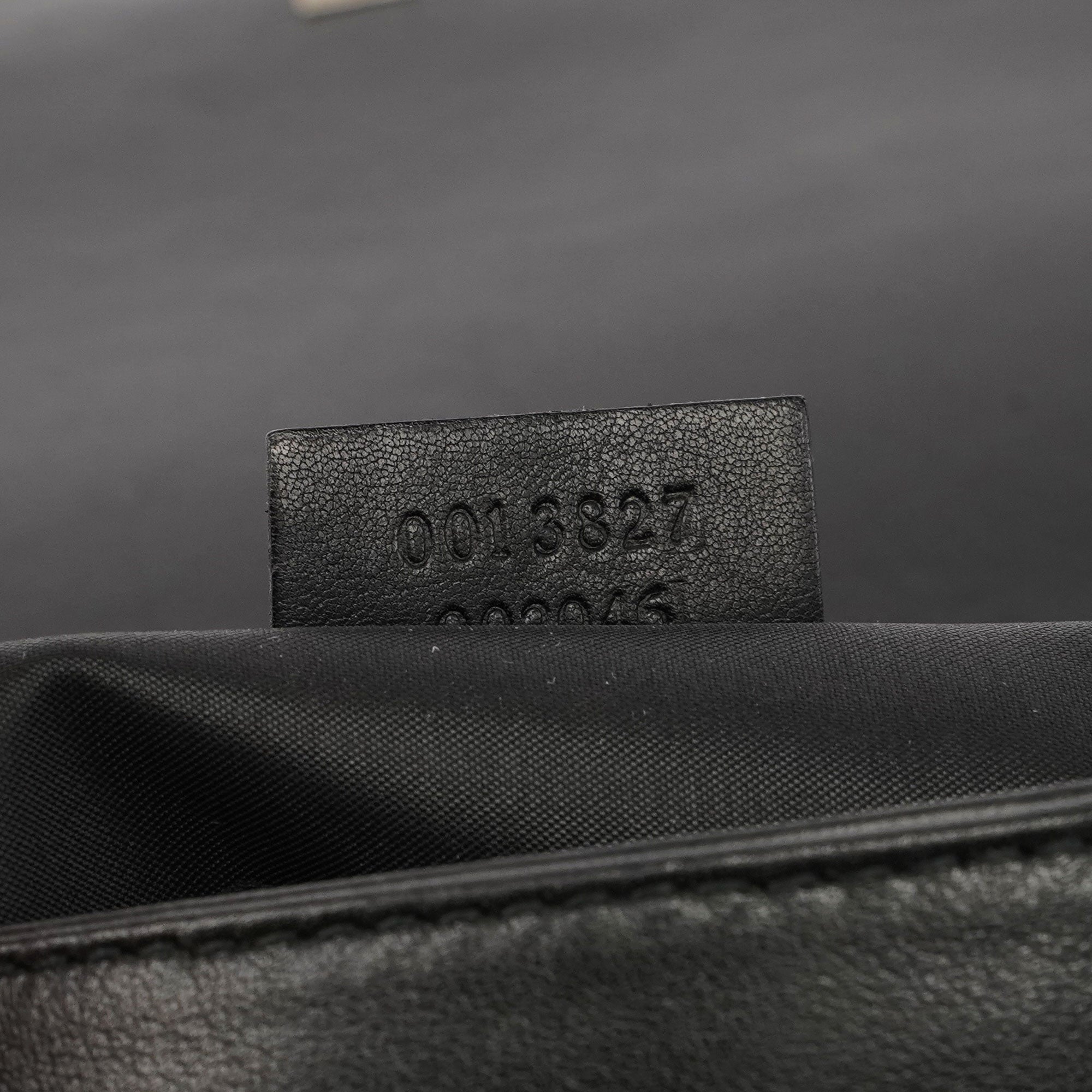 Black Calfskin Chain Bag
