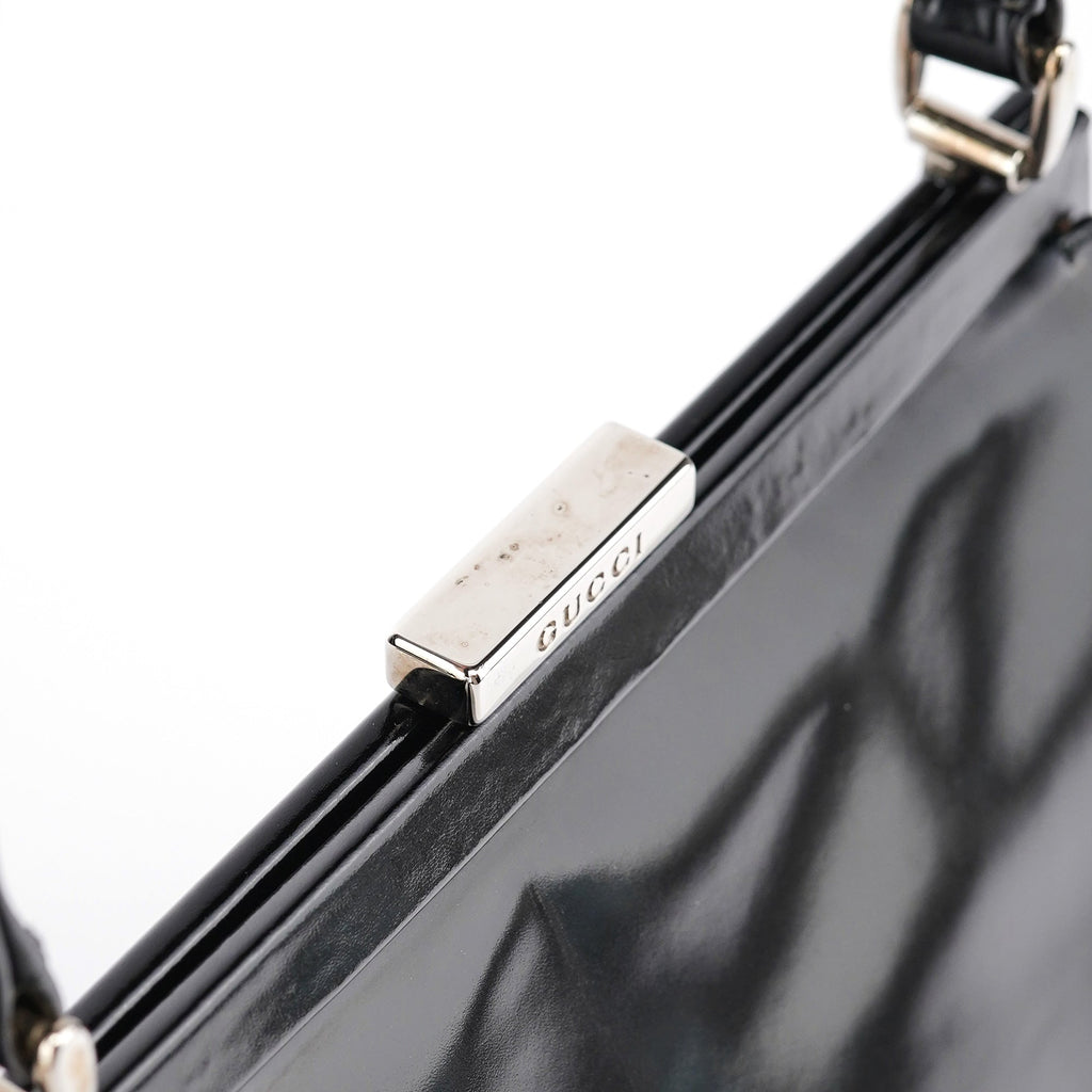 Black Calfskin Clutch Handbag