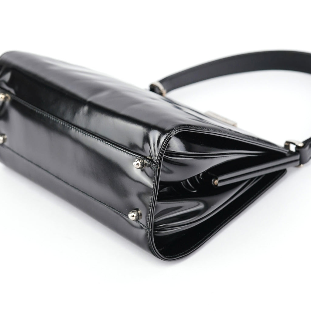 Black Calfskin Clutch Handbag