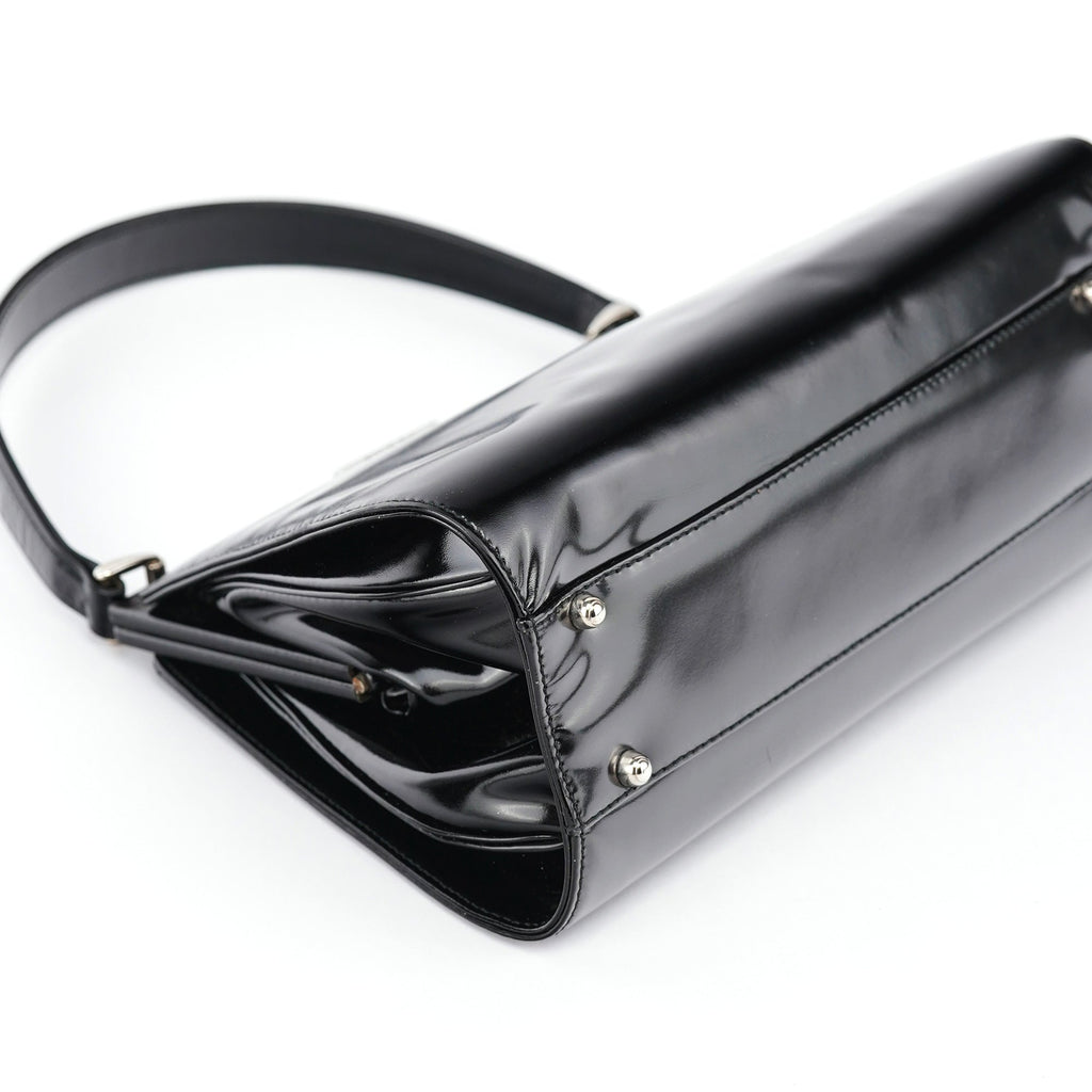 Black Calfskin Clutch Handbag