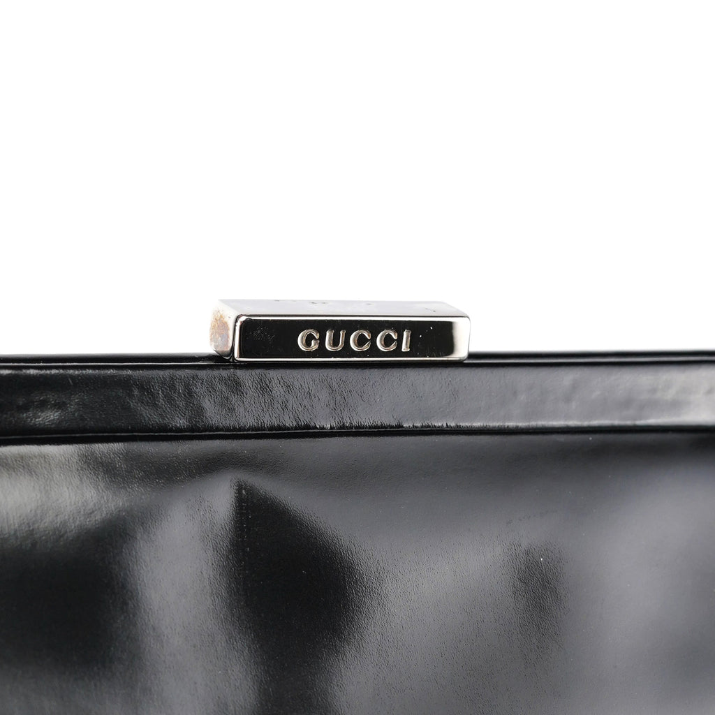Black Calfskin Clutch Handbag