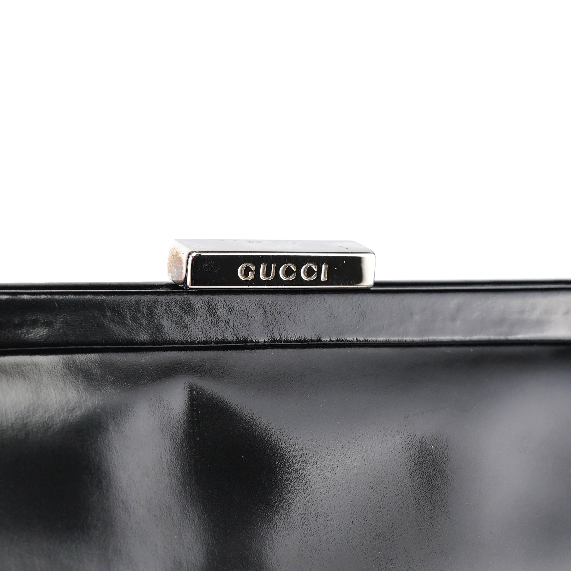 Black Calfskin Clutch Handbag