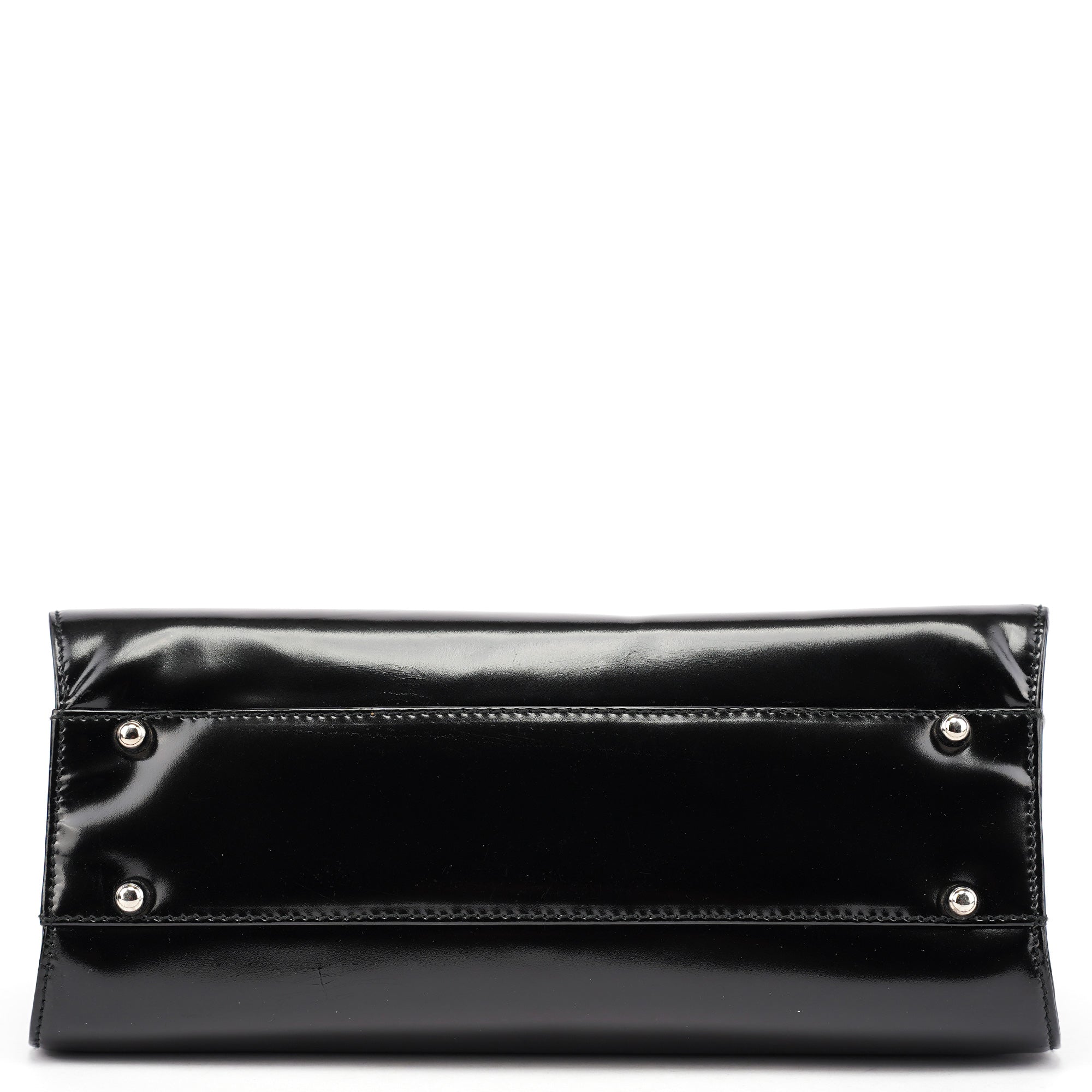 Black Calfskin Clutch Handbag