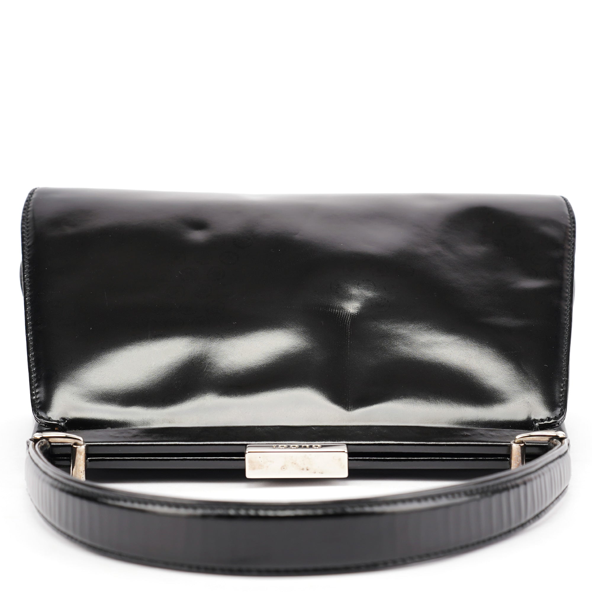Black Calfskin Clutch Handbag