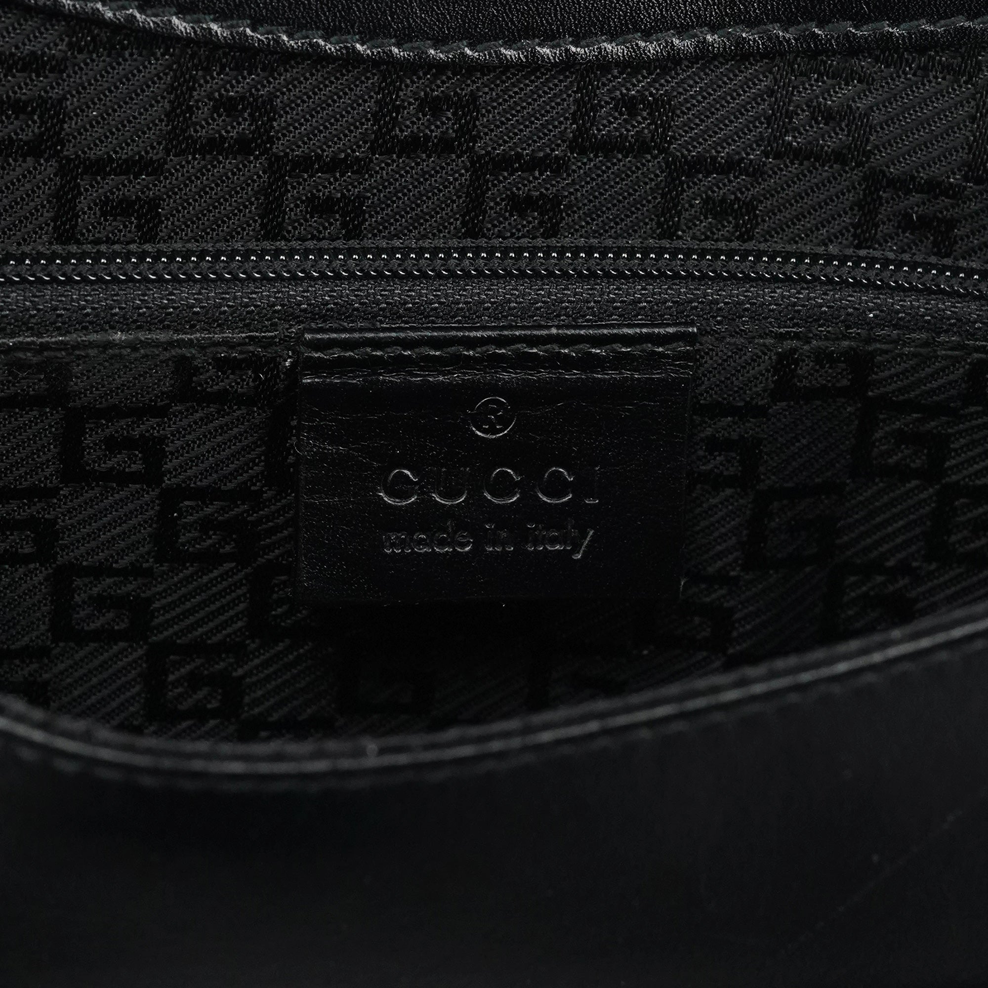Black Calfskin Flap Shoulder Bag