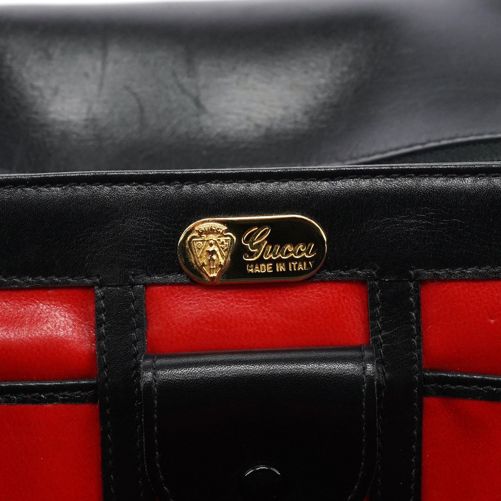 Black Calfskin G Shoulder Bag