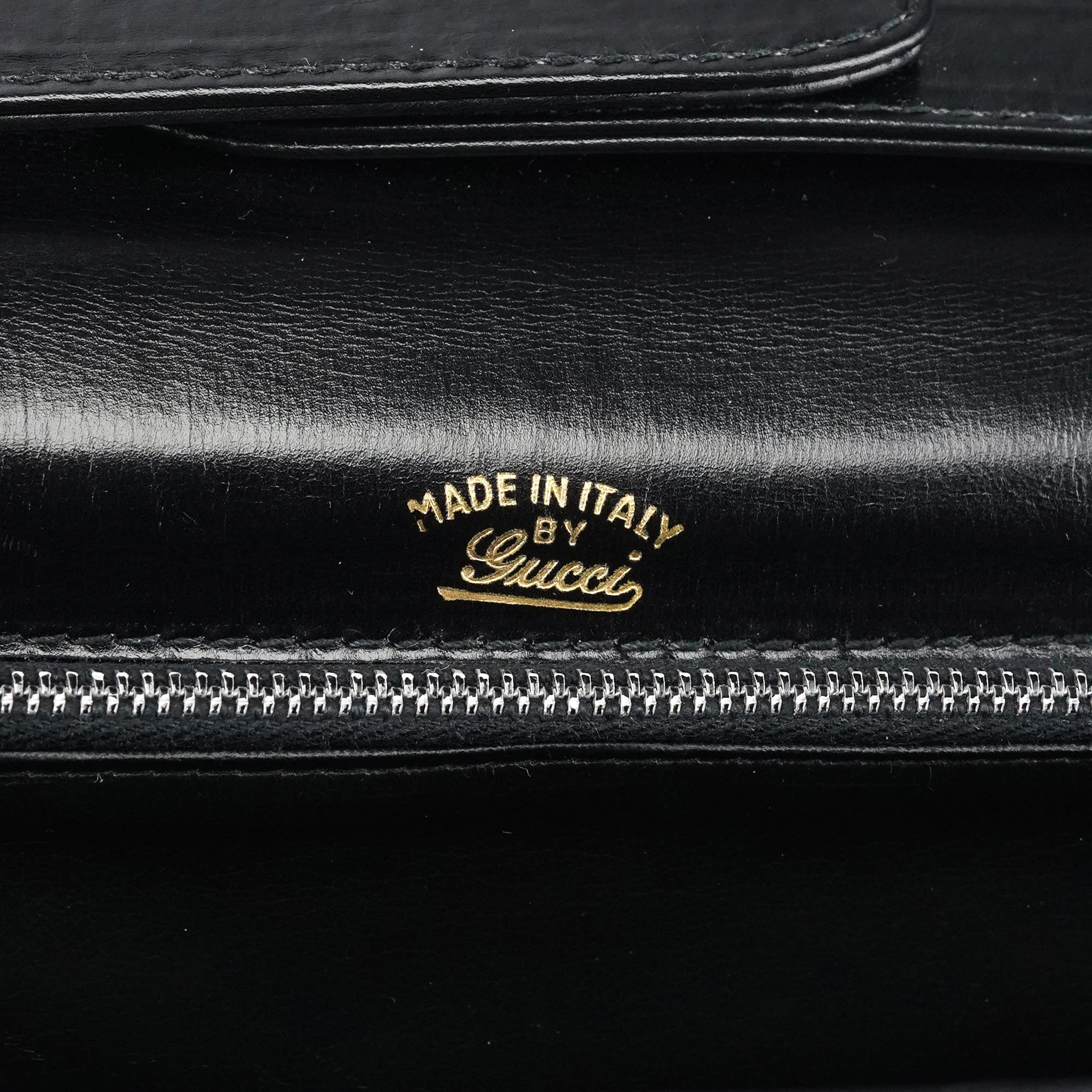 Black Calfskin GG Shoulder Bag