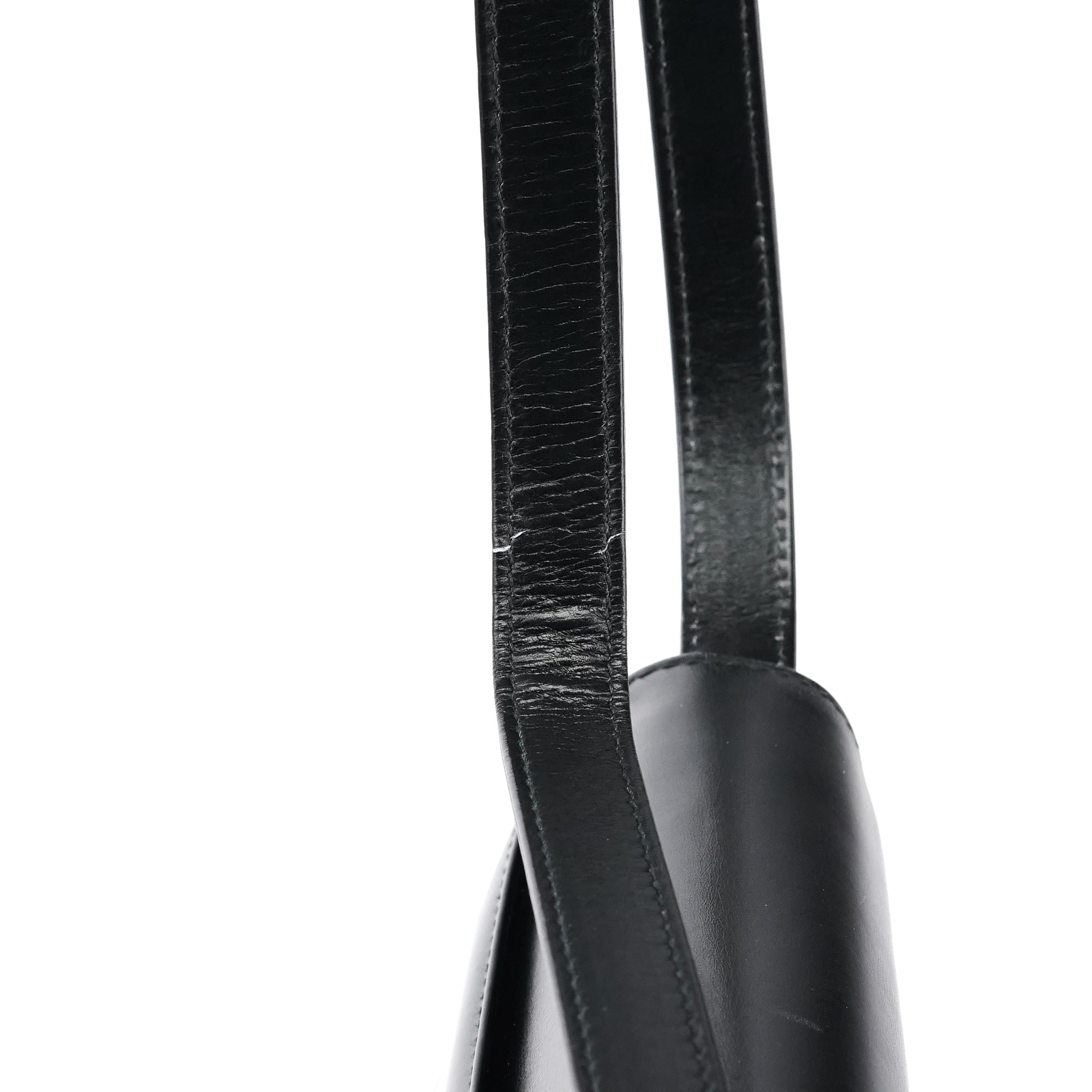 Black Calfskin GG Shoulder Bag