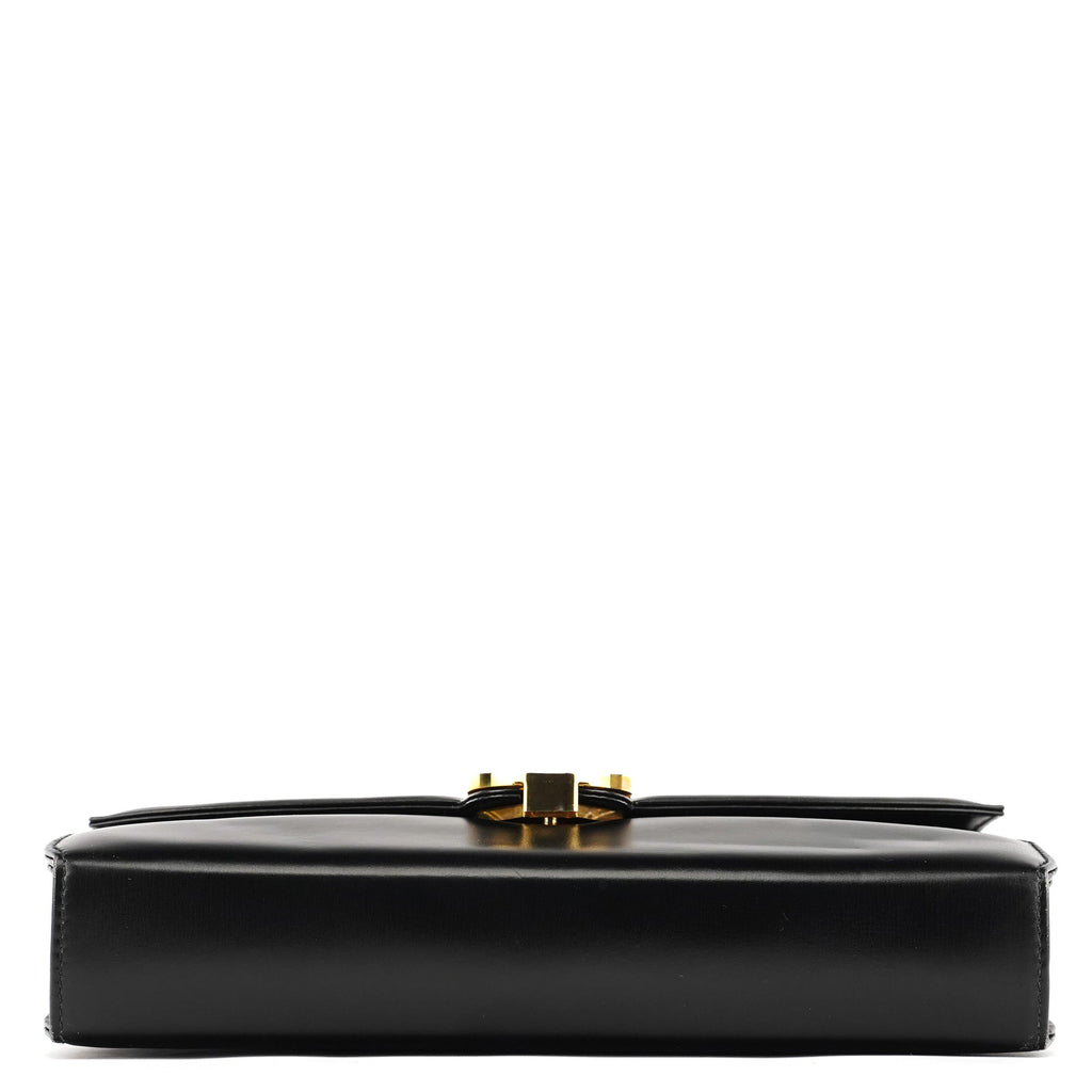 Black Calfskin GG Shoulder Bag