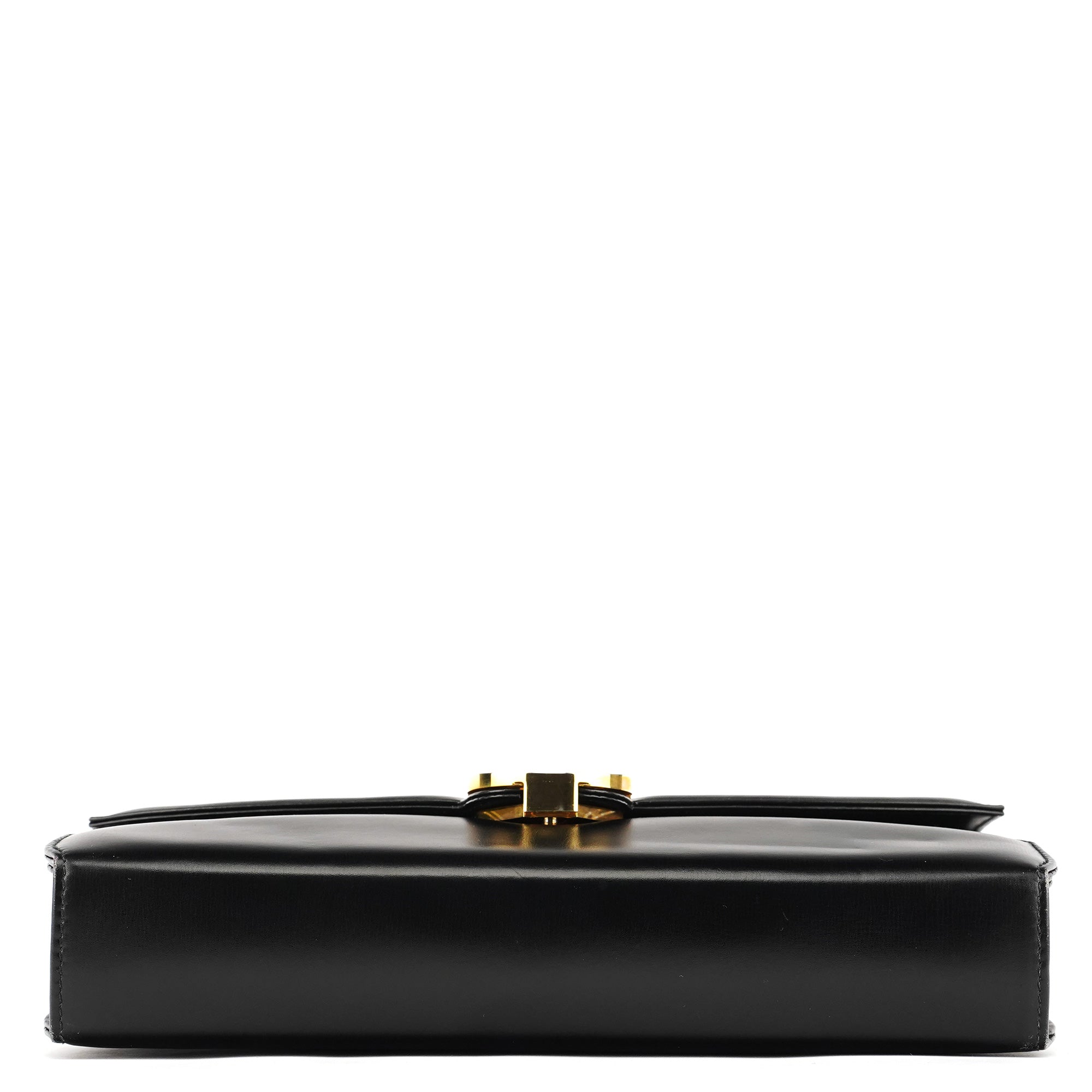 Black Calfskin GG Shoulder Bag