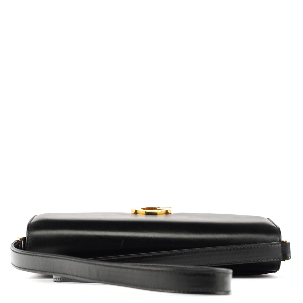 Black Calfskin GG Shoulder Bag