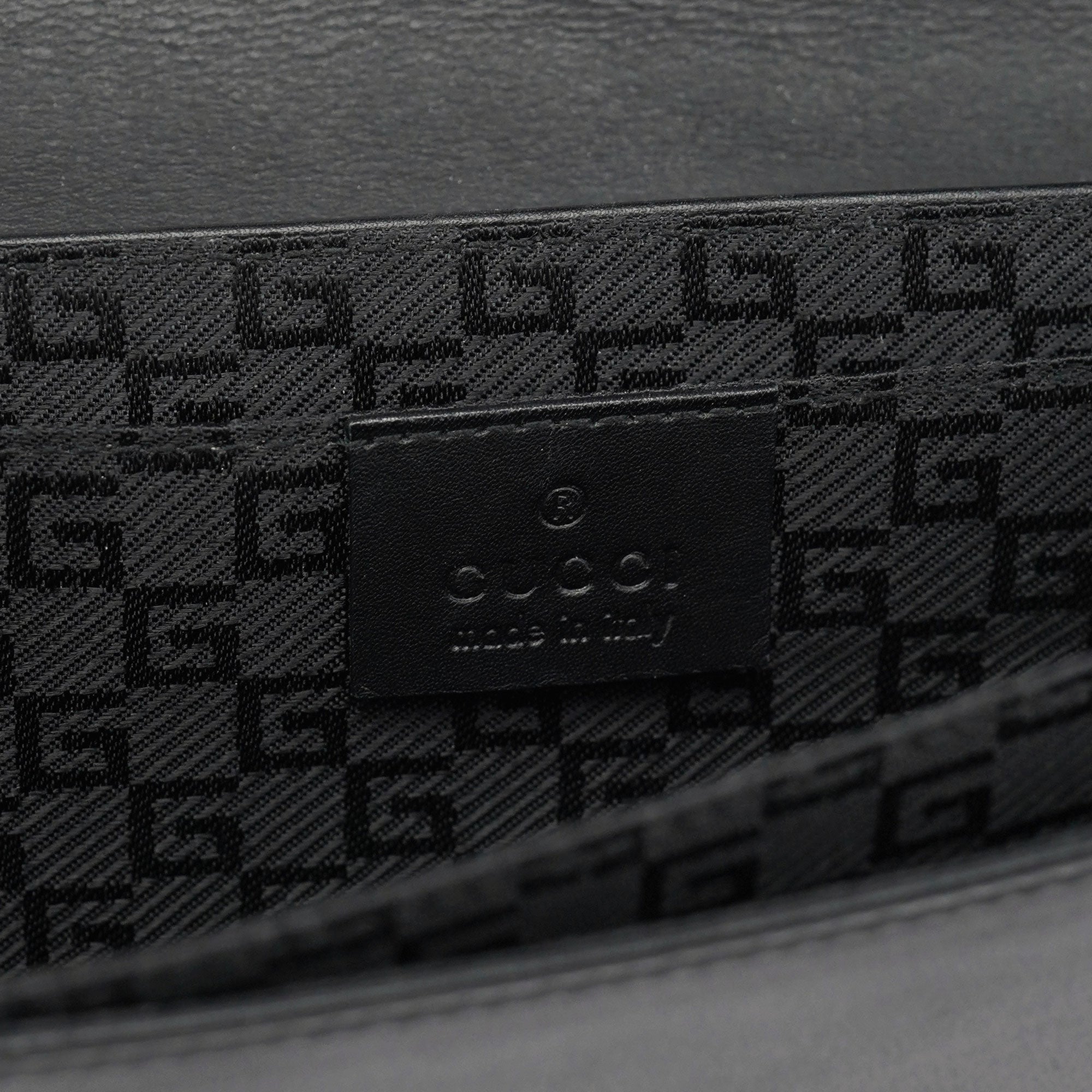 Black Calfskin Hobo Shoulder Bag