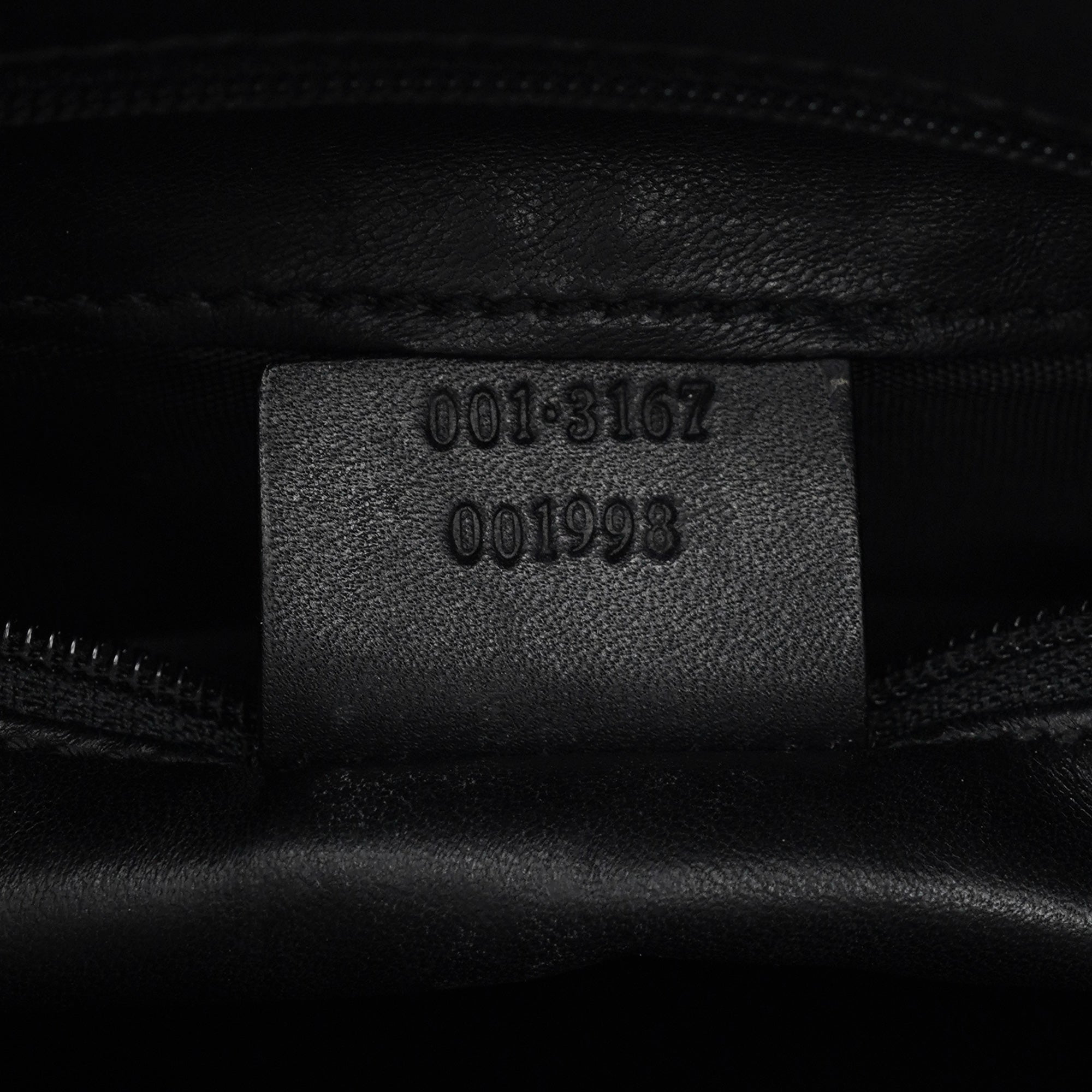 Black Calfskin Hobo Shoulder Bag