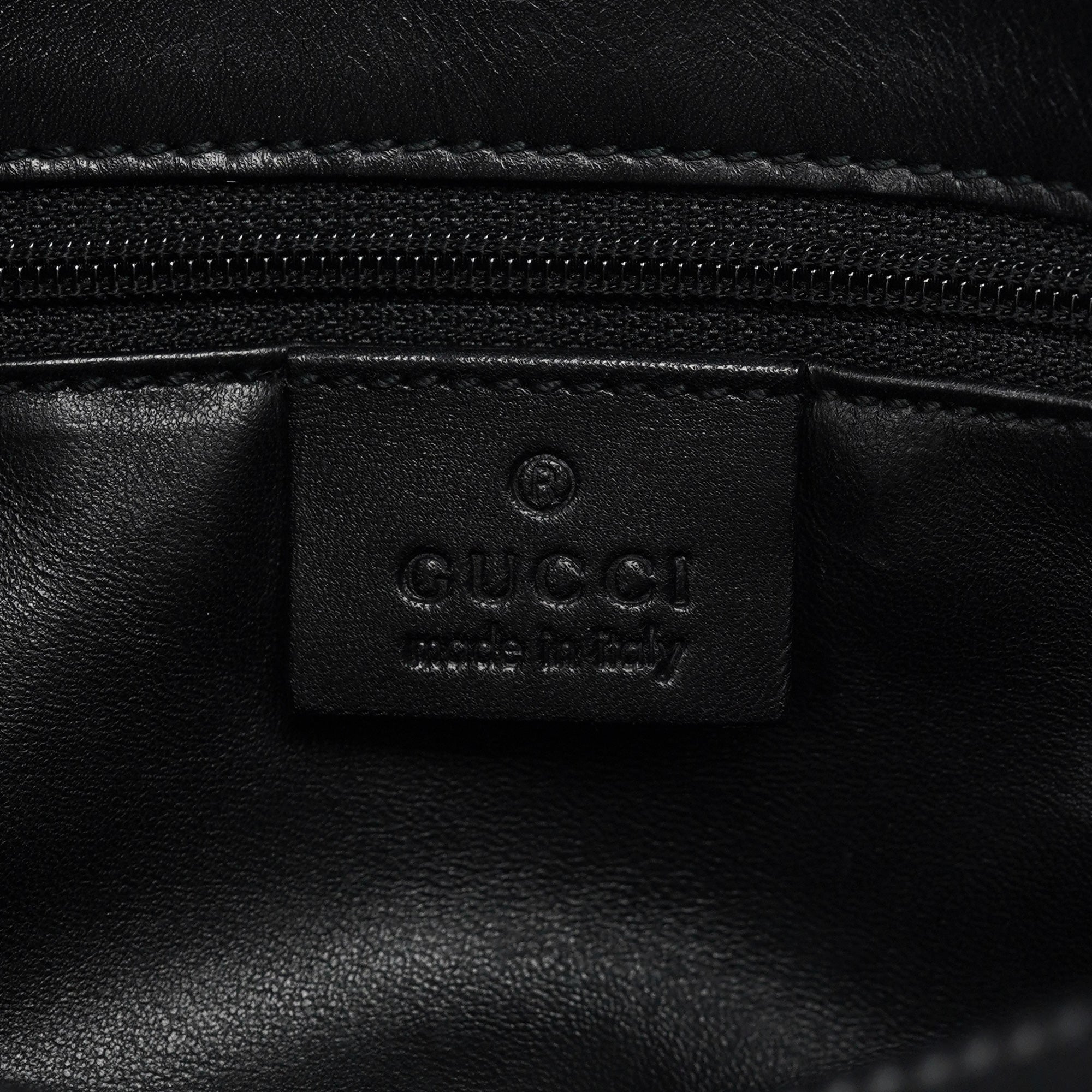 Black Calfskin Hobo Shoulder Bag