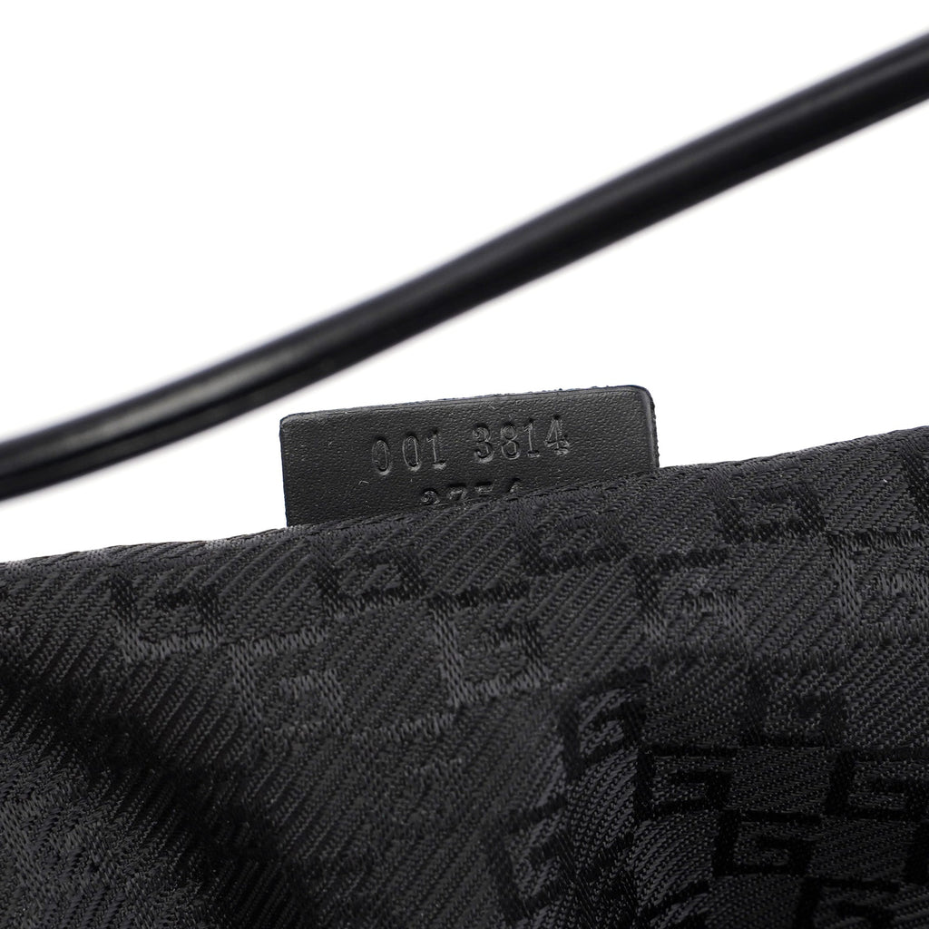 Black Calfskin Hobo Shoulder Bag