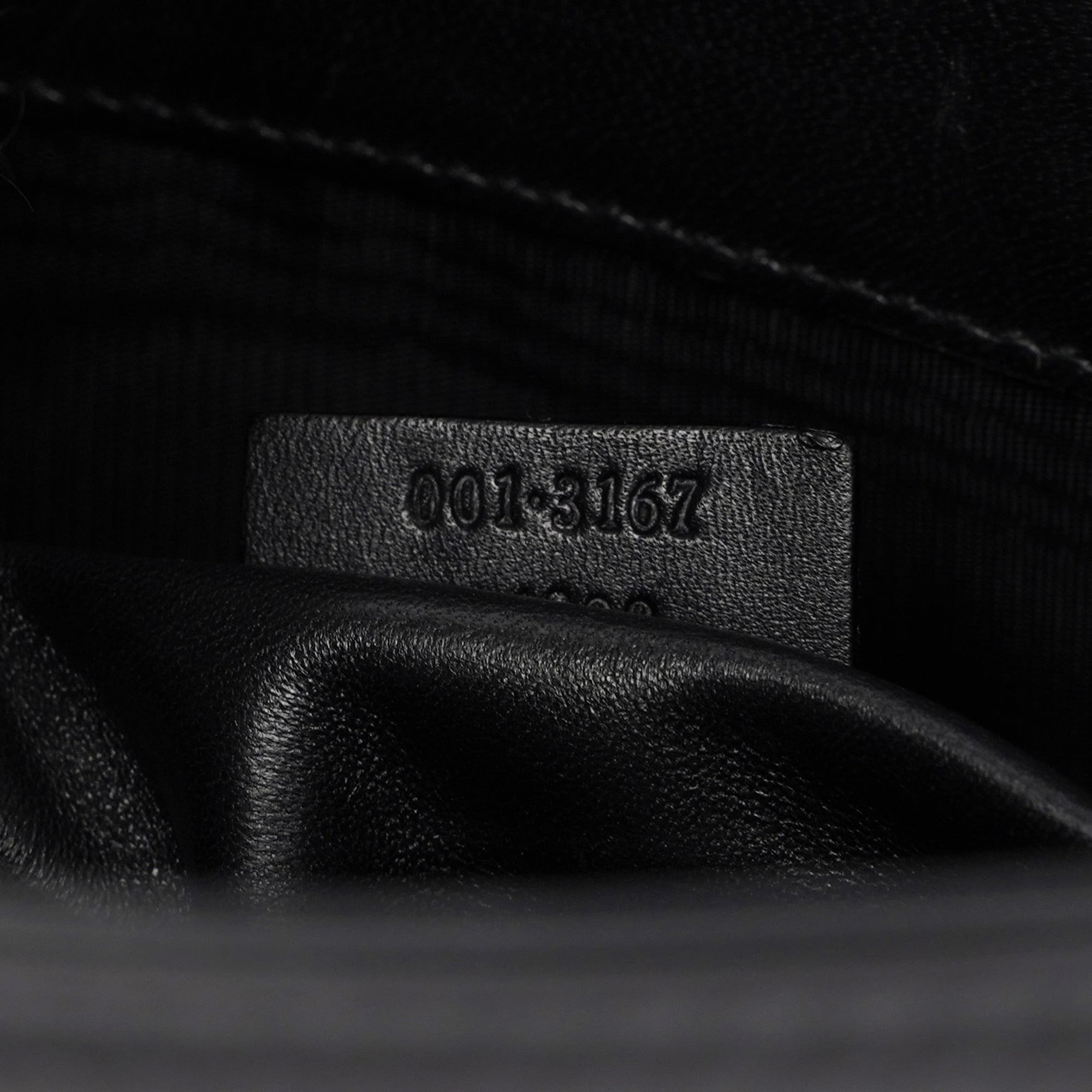 Black Calfskin Hobo Shoulder Bag