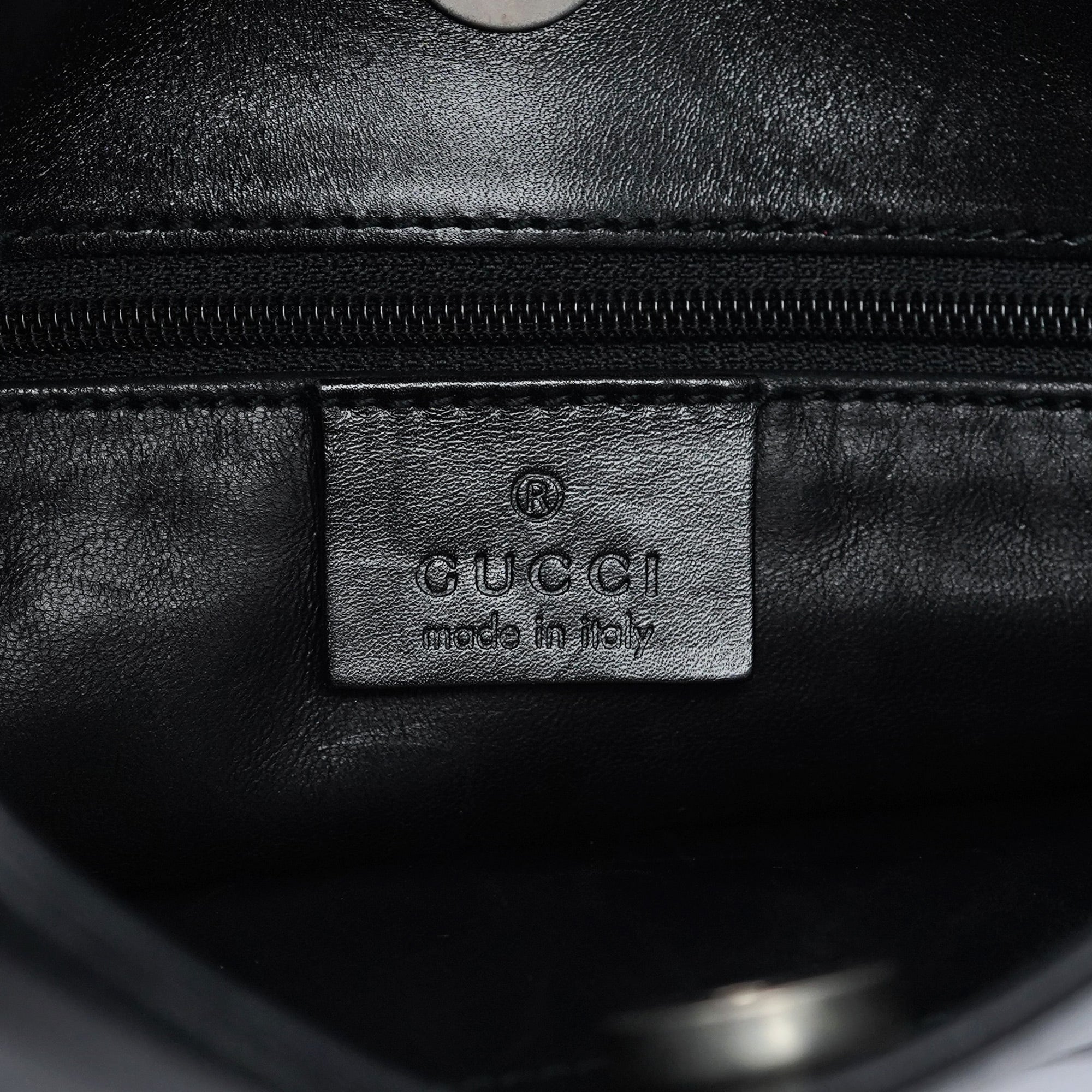 Black Calfskin Hobo Shoulder Bag