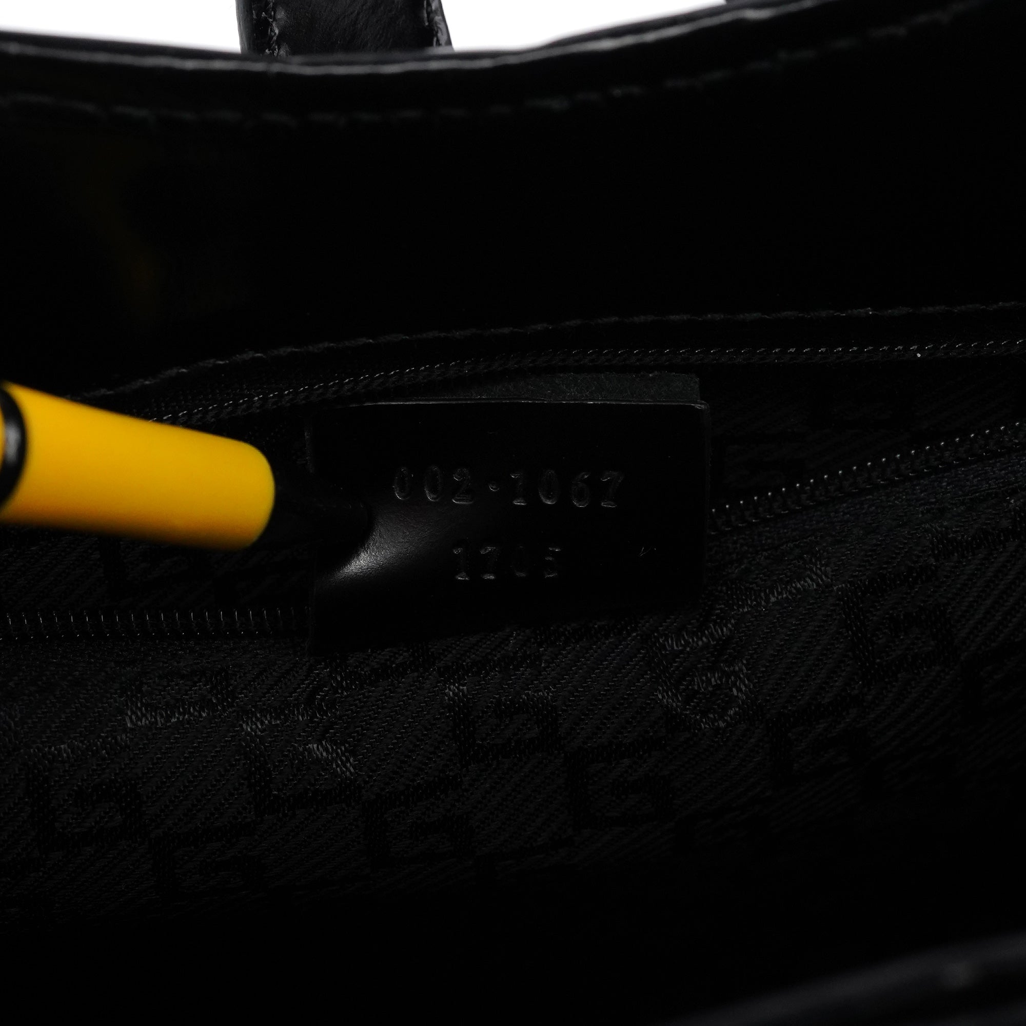Black Calfskin Jackie Shoulder Bag