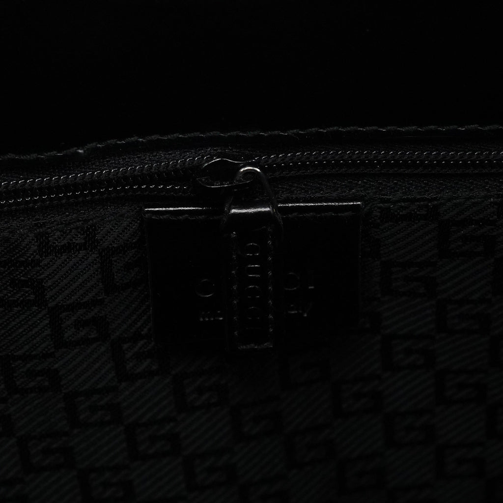 Black Calfskin Jackie Shoulder Bag