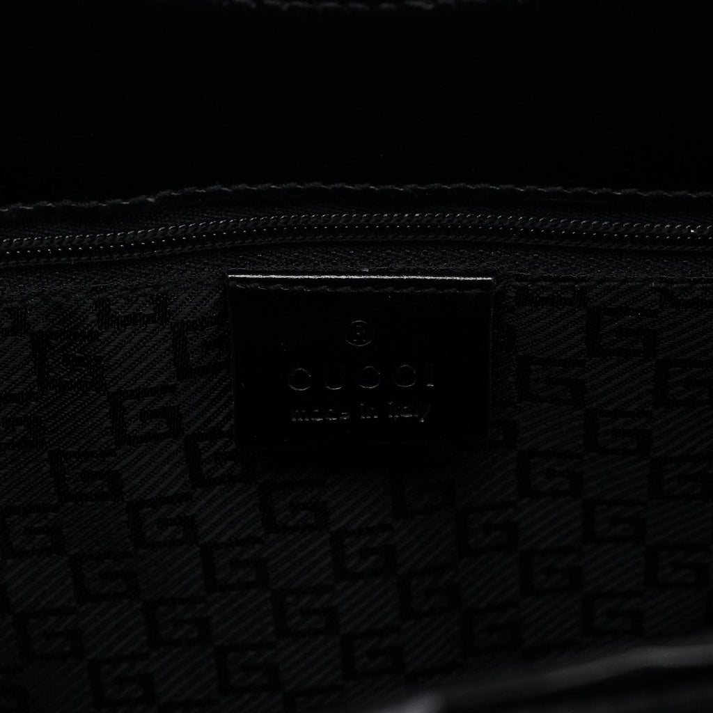 Black Calfskin Jackie Shoulder Bag