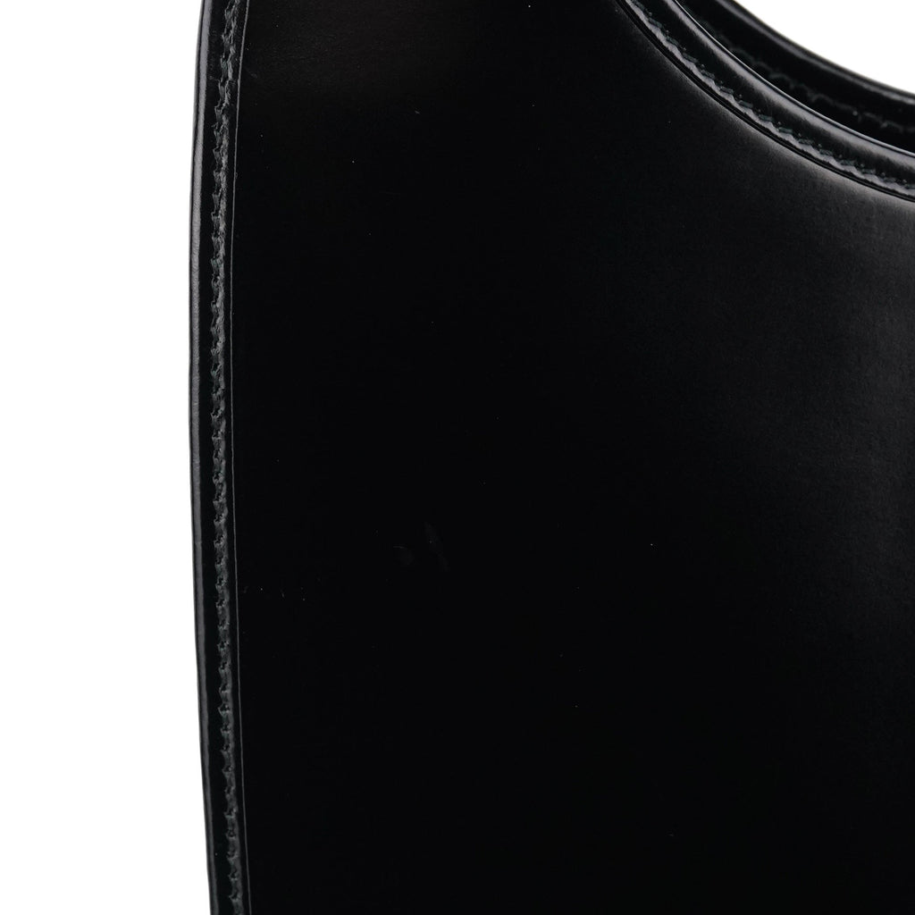 Black Calfskin Jackie Shoulder Bag