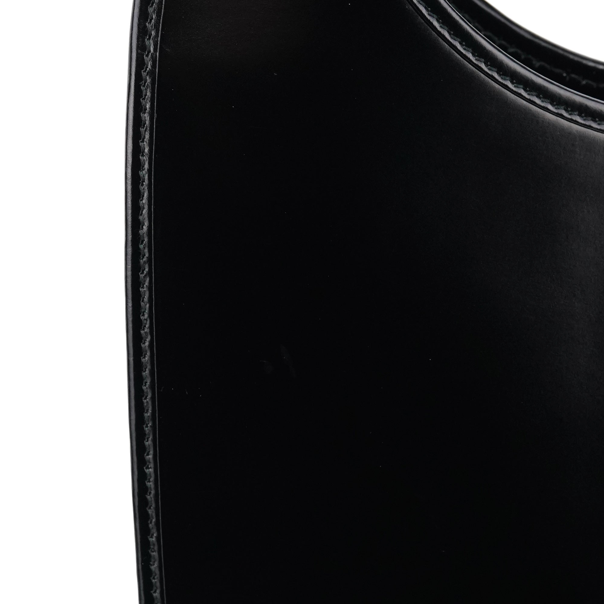 Black Calfskin Jackie Shoulder Bag