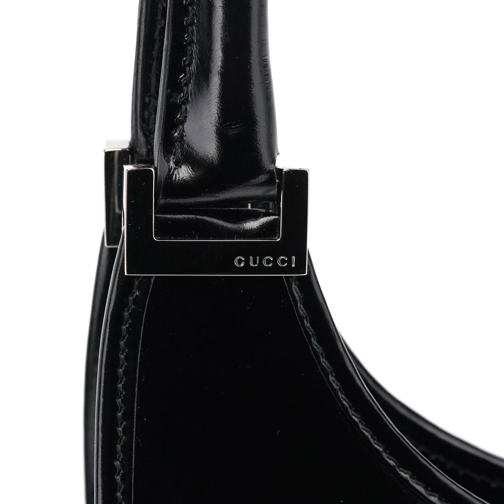 Black Calfskin Jackie Shoulder Bag